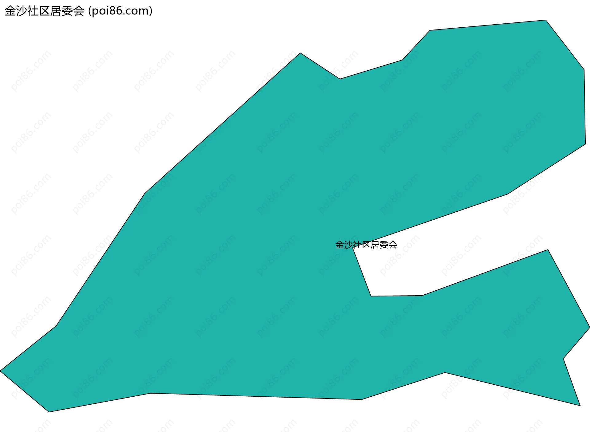 金沙社区居委会边界地图