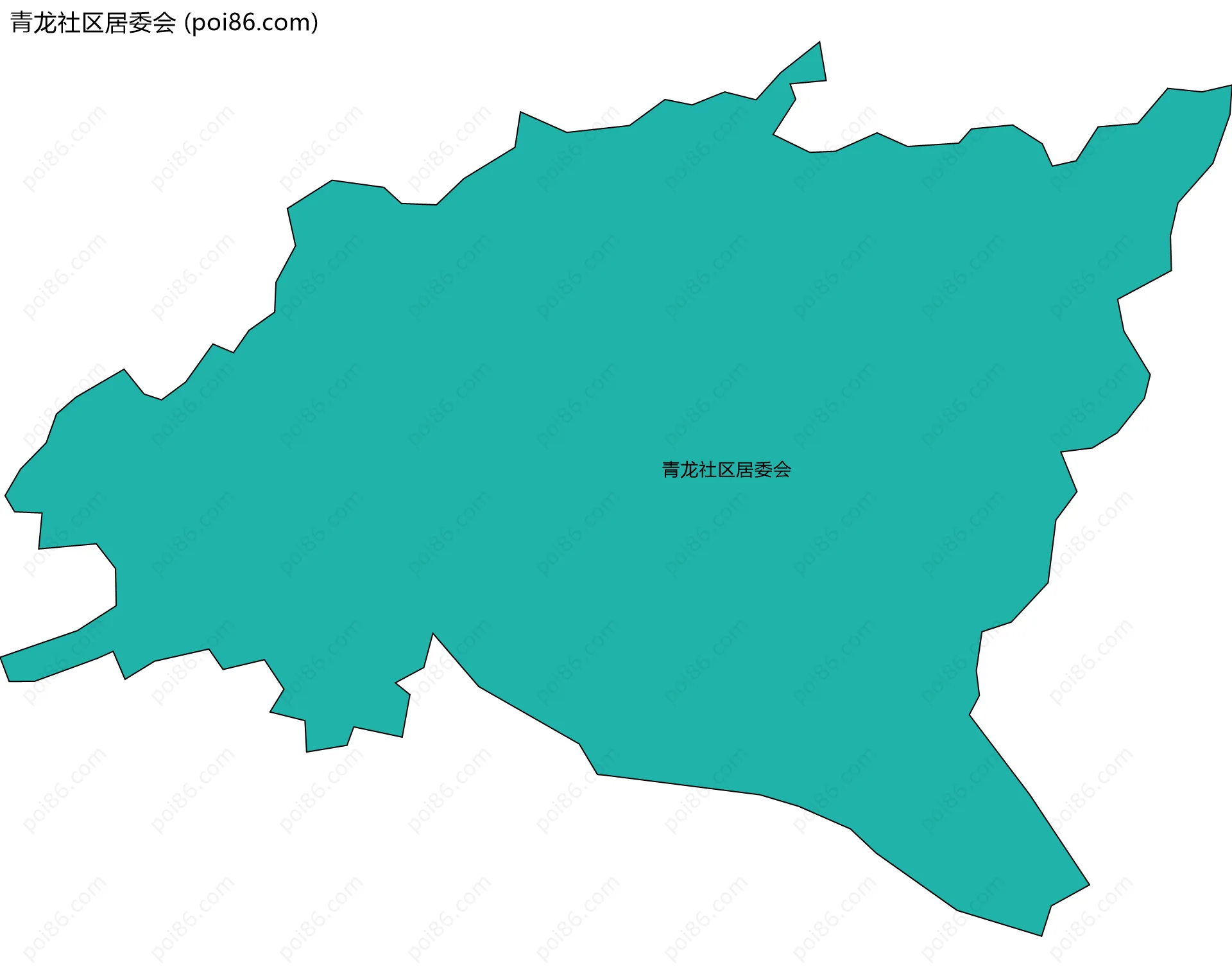 青龙社区居委会边界地图