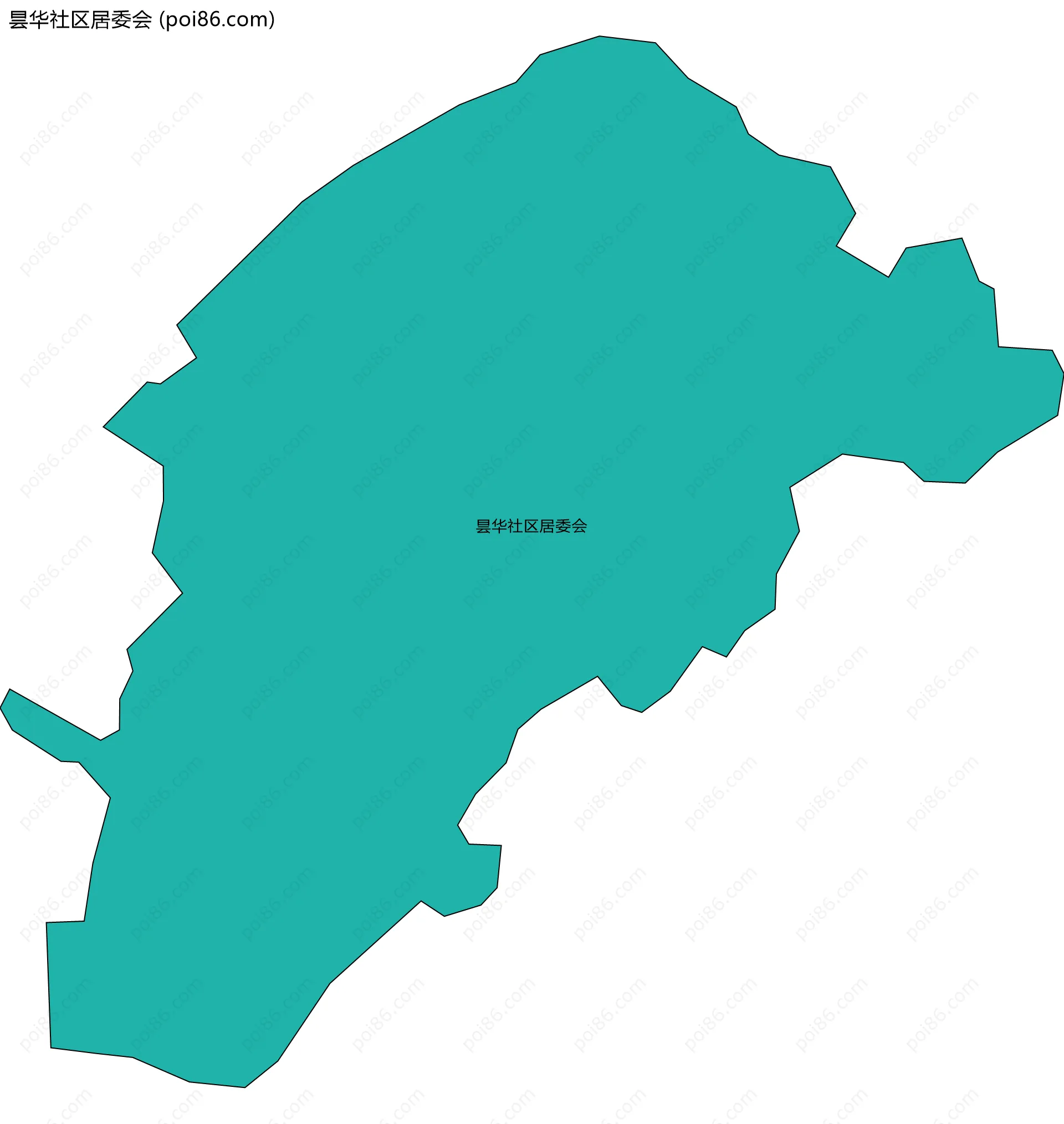 昙华社区居委会边界地图