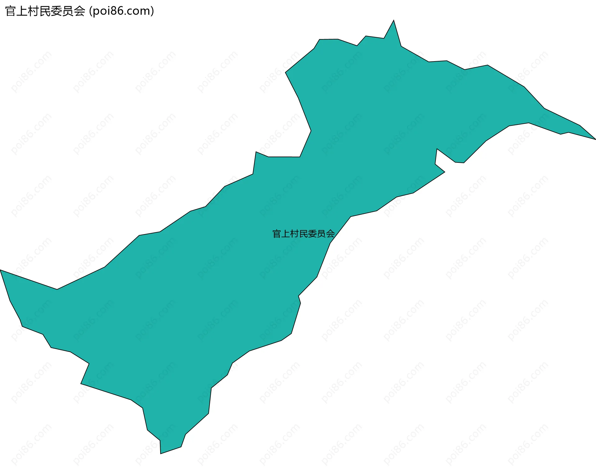 官上村民委员会边界地图