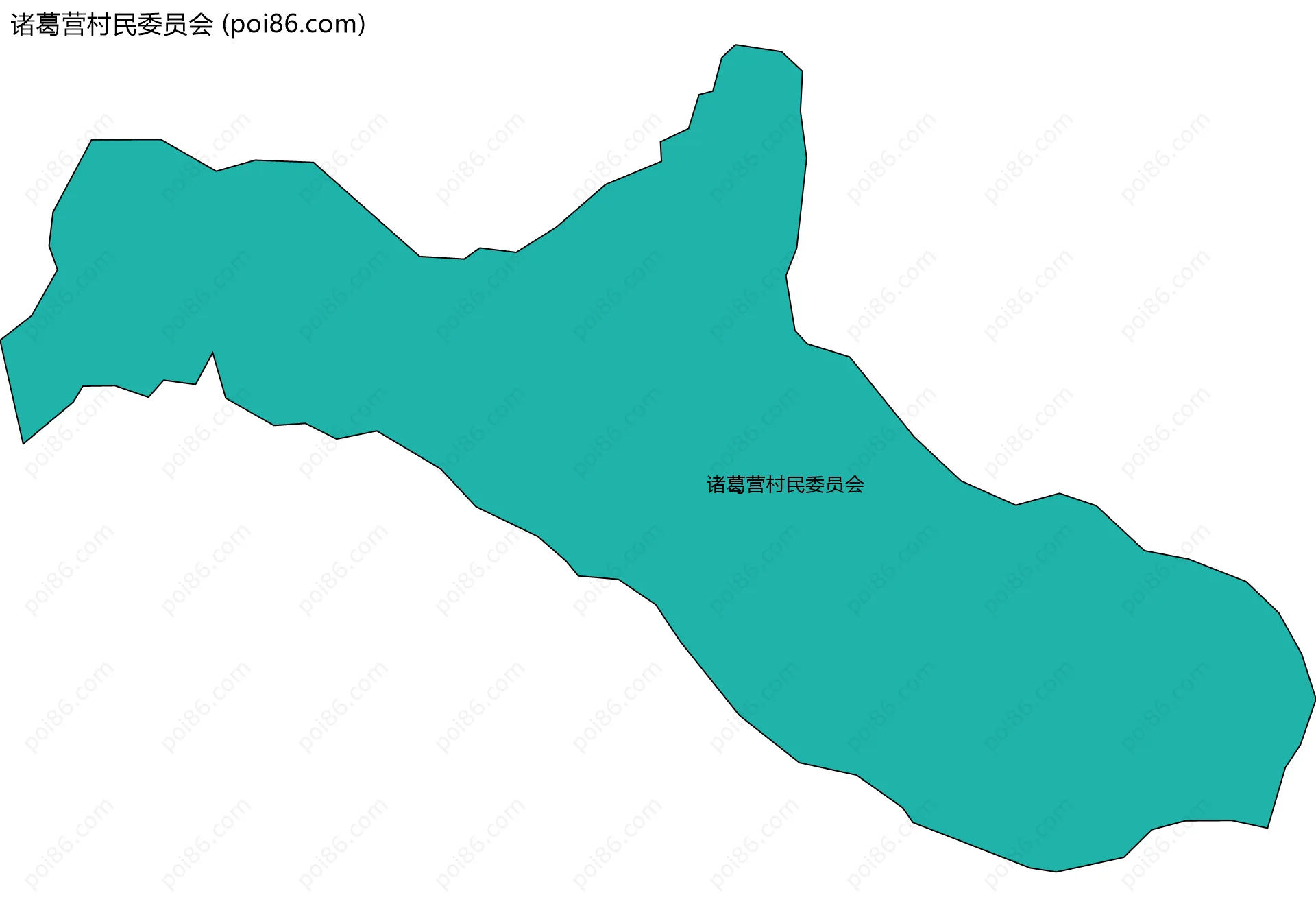 诸葛营村民委员会边界地图