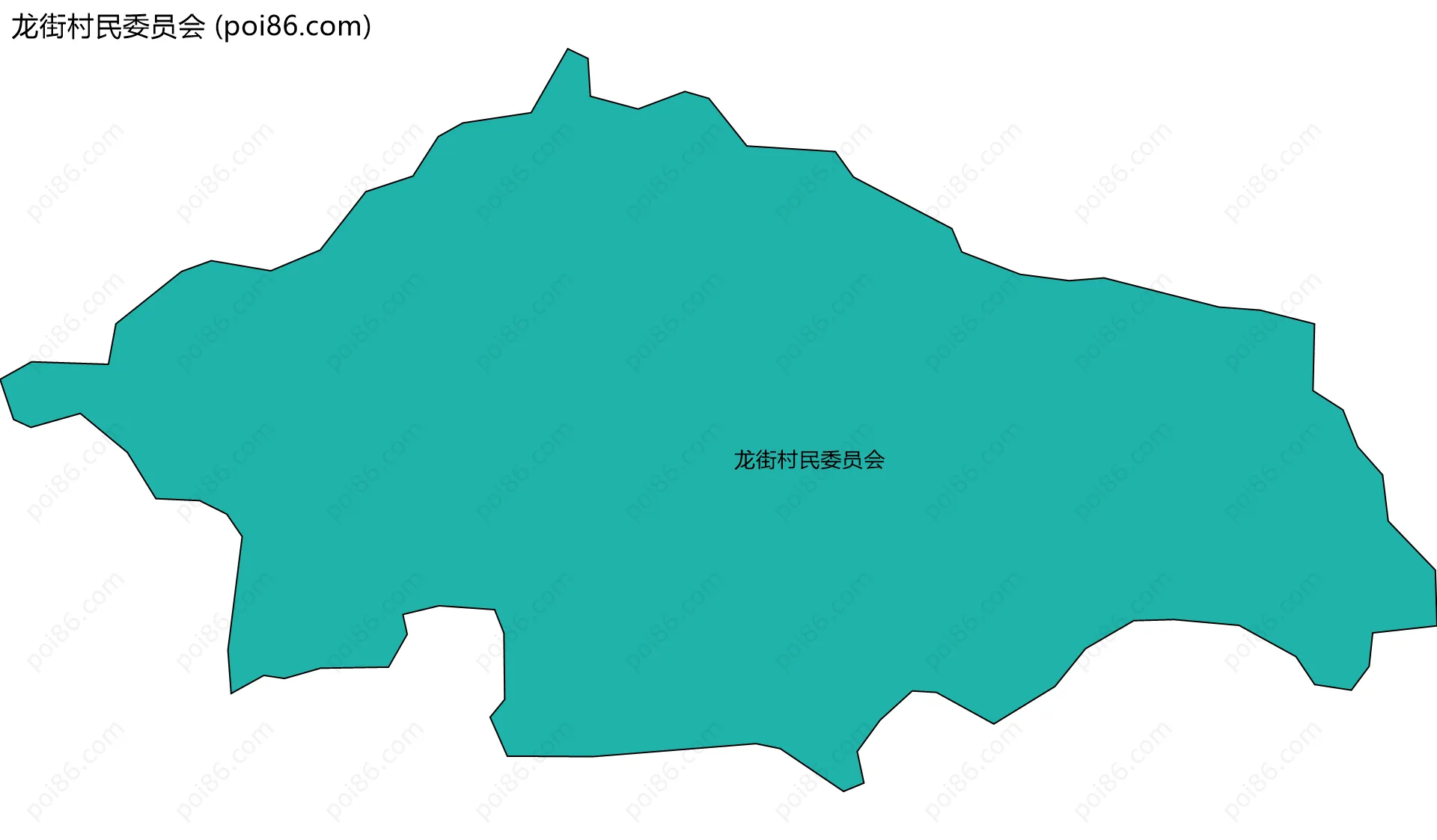 龙街村民委员会边界地图