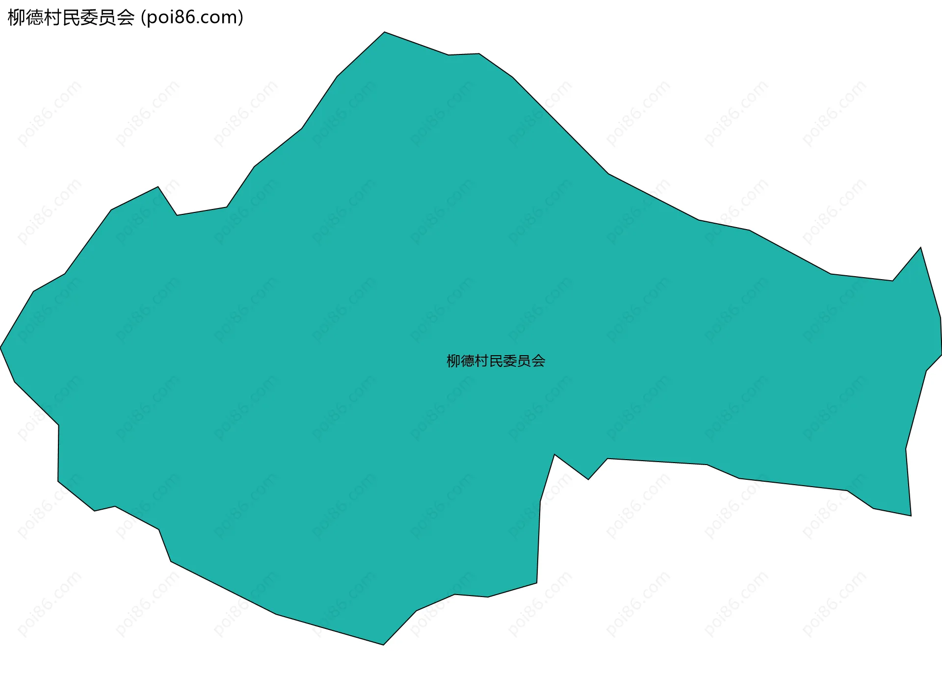 柳德村民委员会边界地图