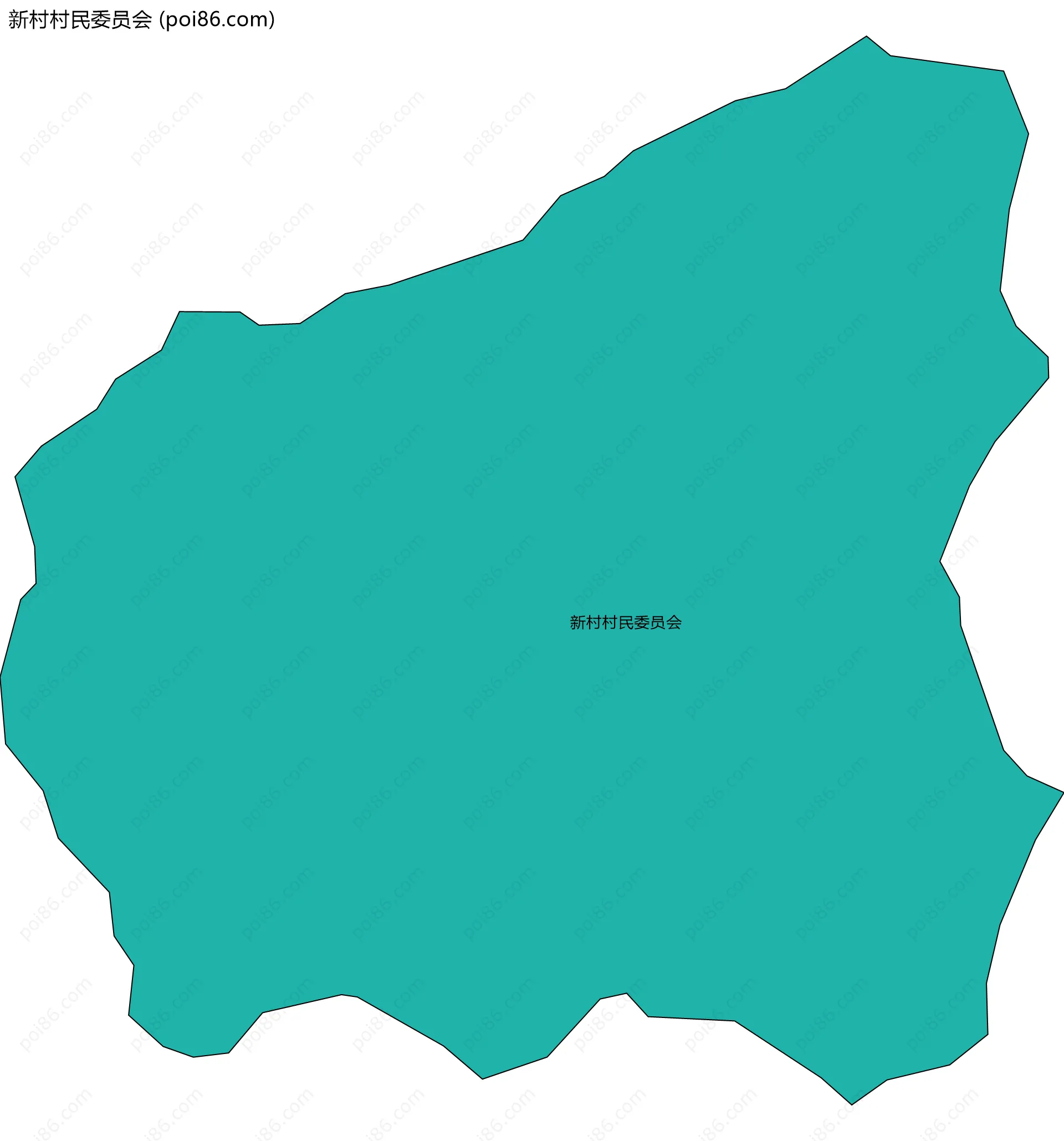 新村村民委员会边界地图