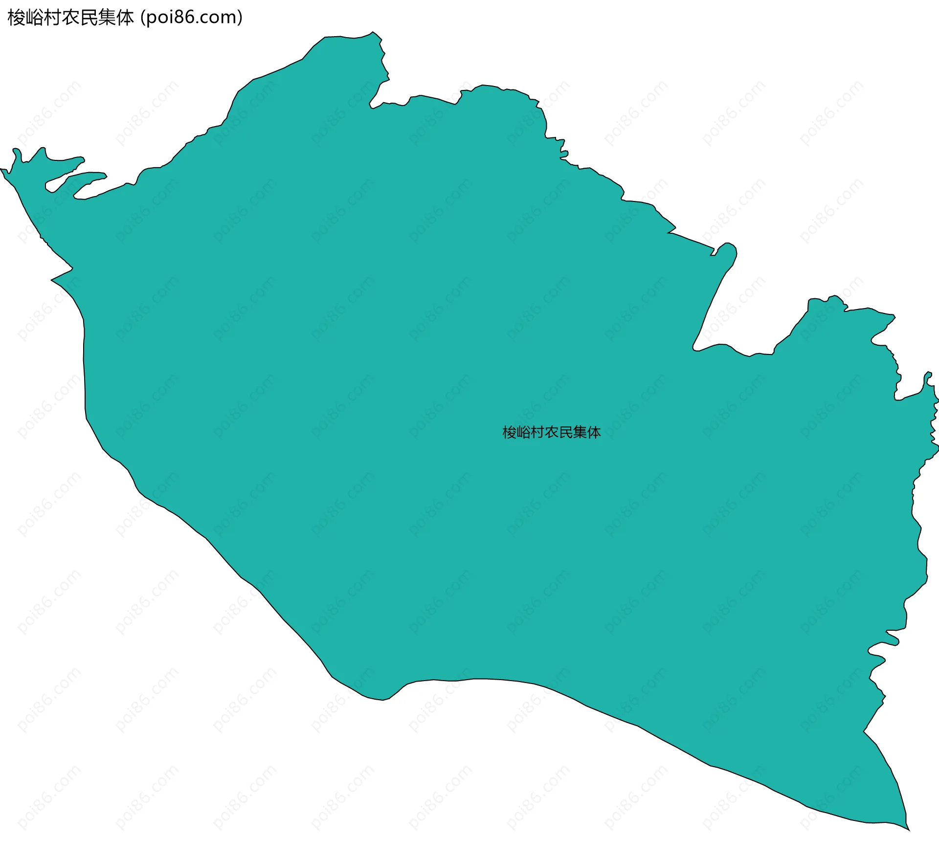 梭峪村农民集体边界地图