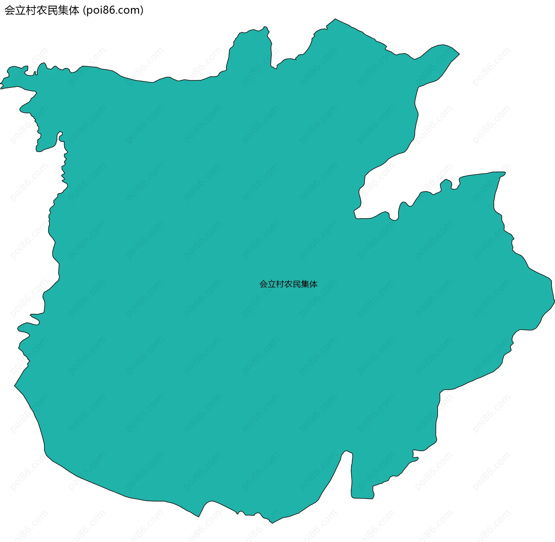 会立村农民集体边界地图