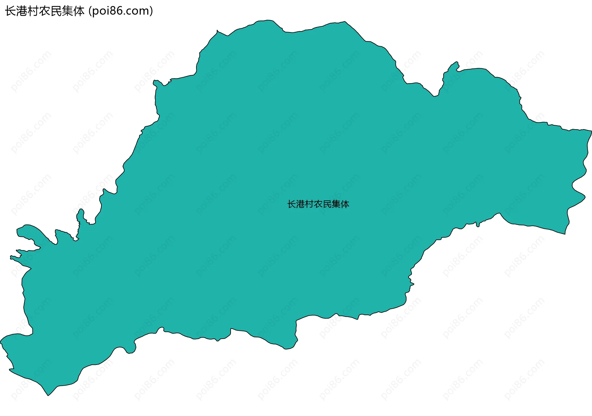 长港村农民集体边界地图
