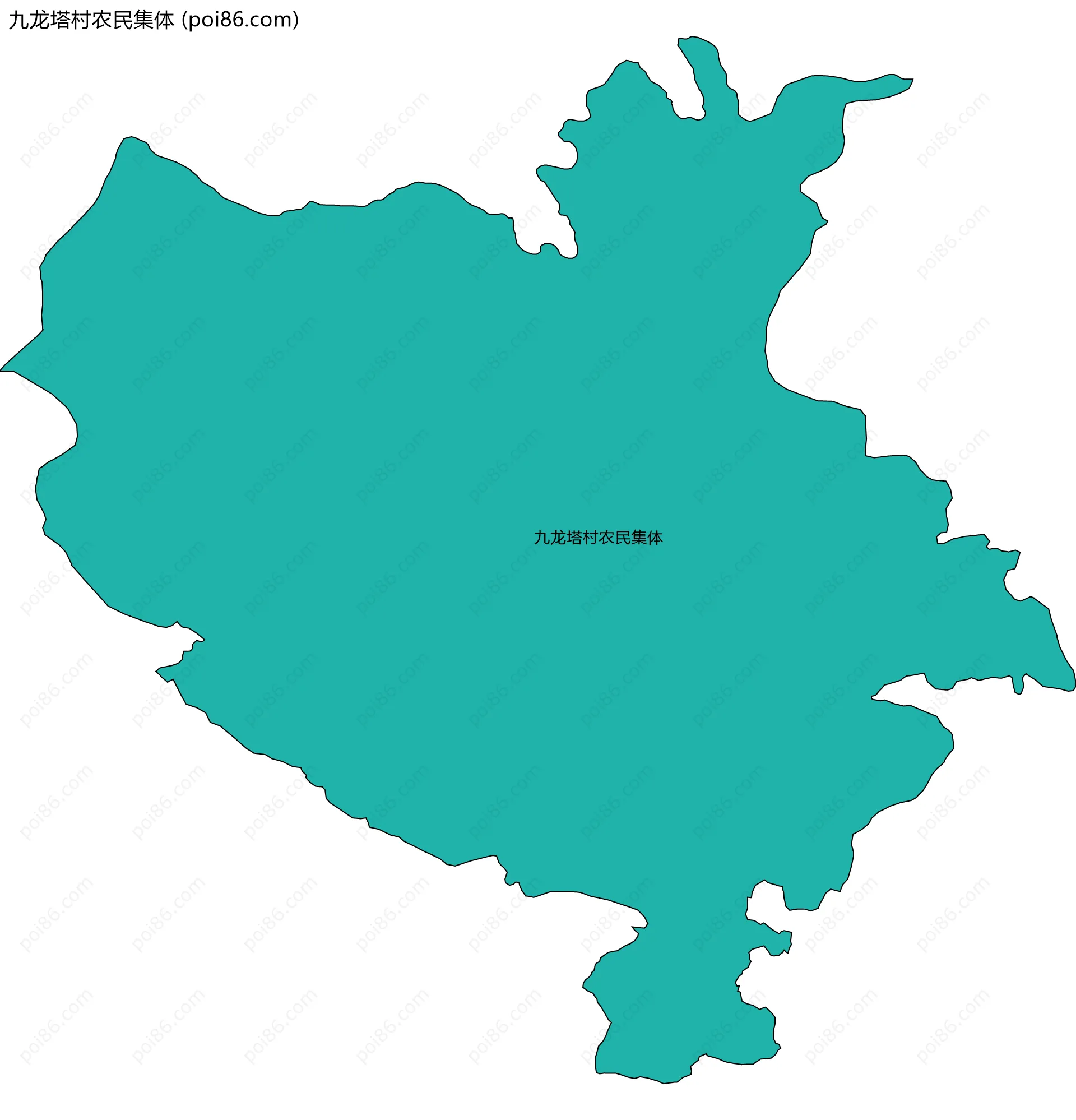 九龙塔村农民集体边界地图
