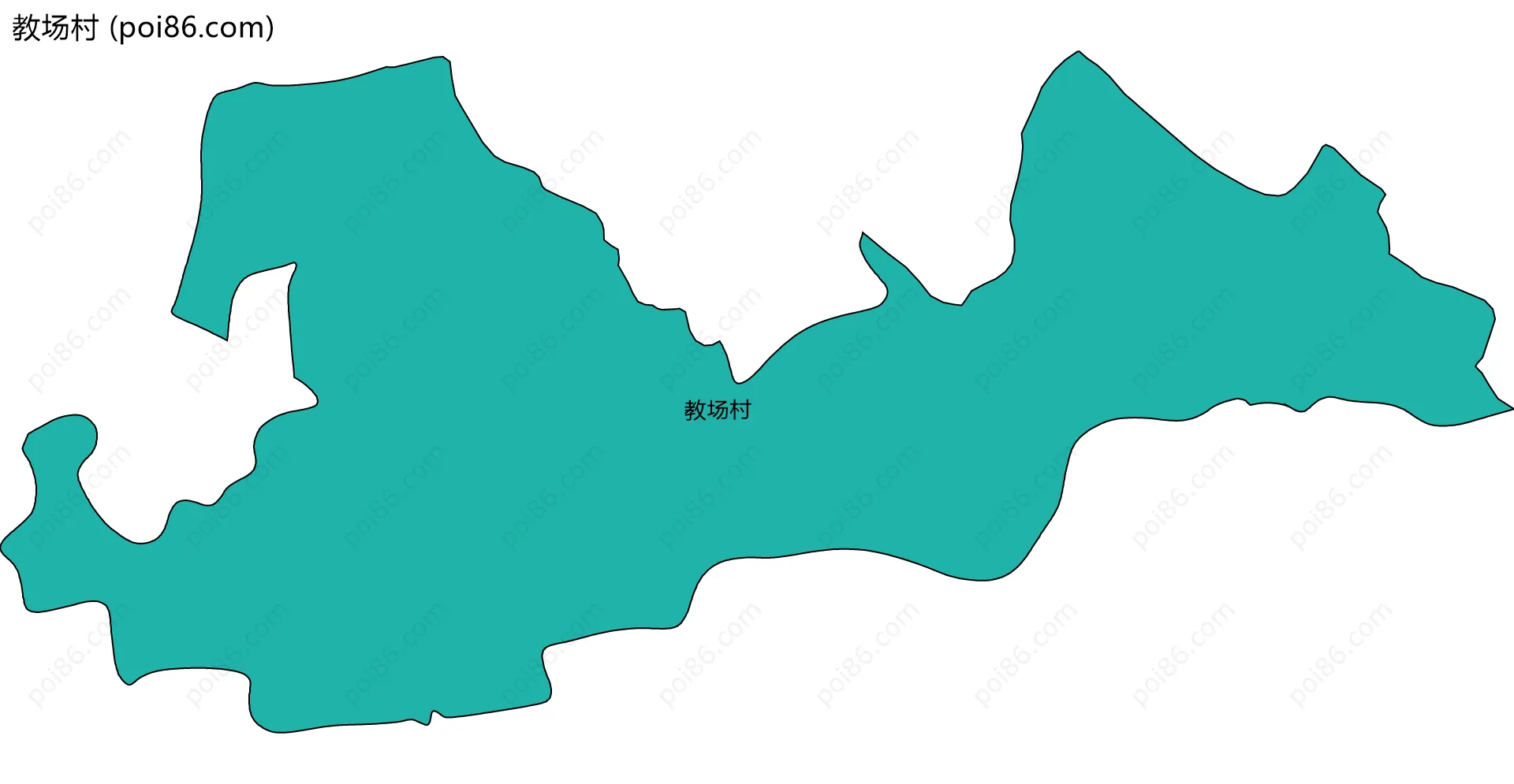教场村边界地图