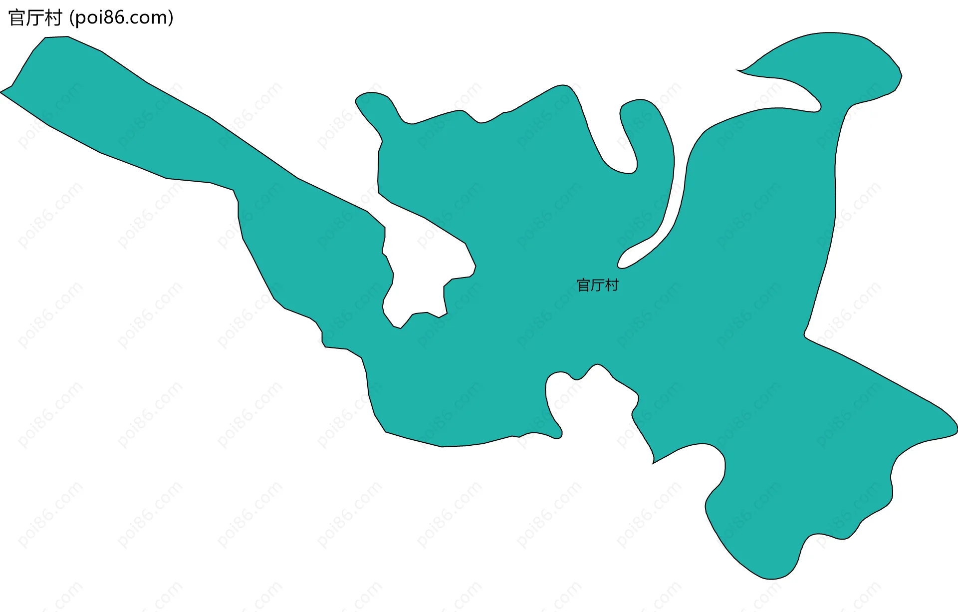 官厅村边界地图