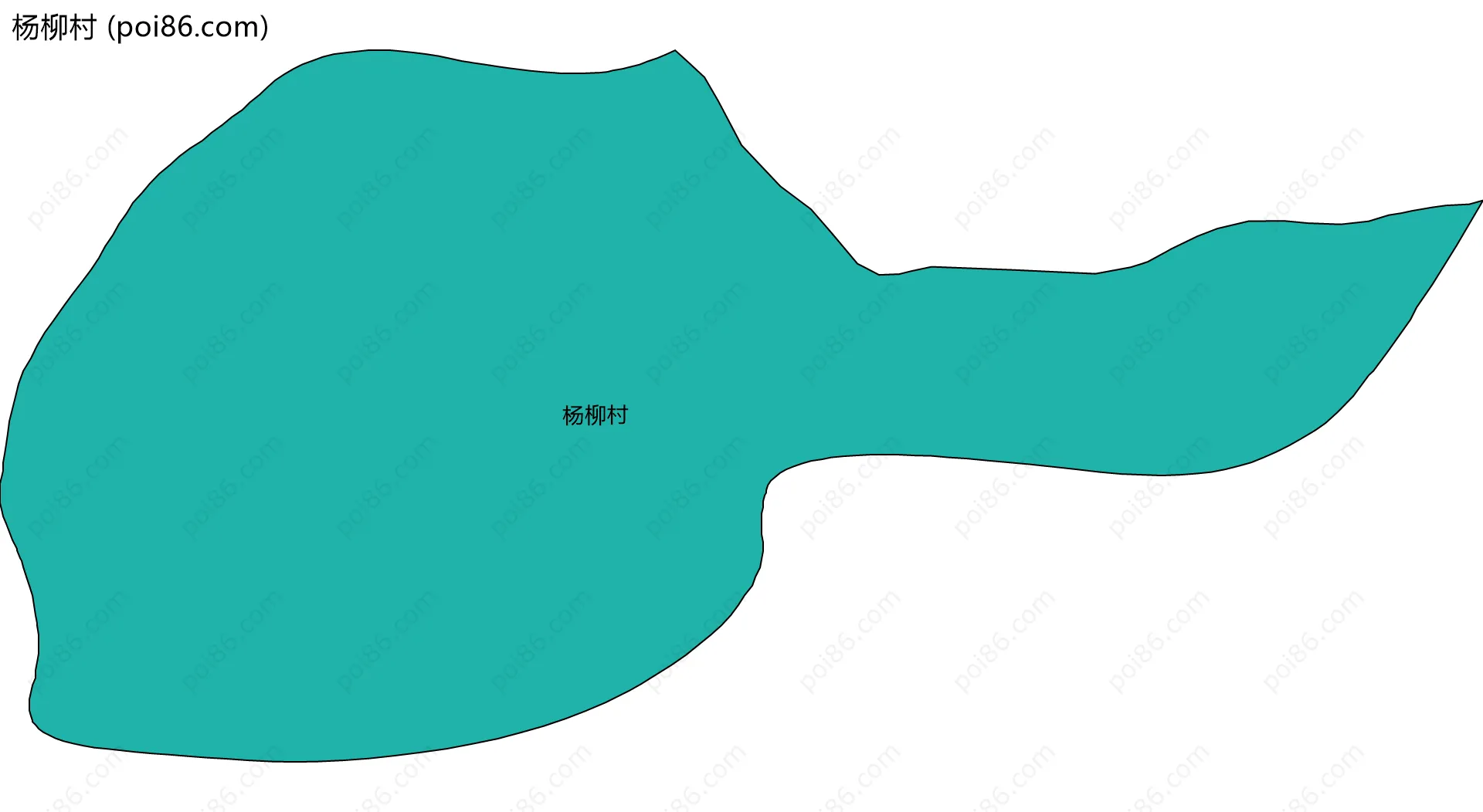 杨柳村边界地图