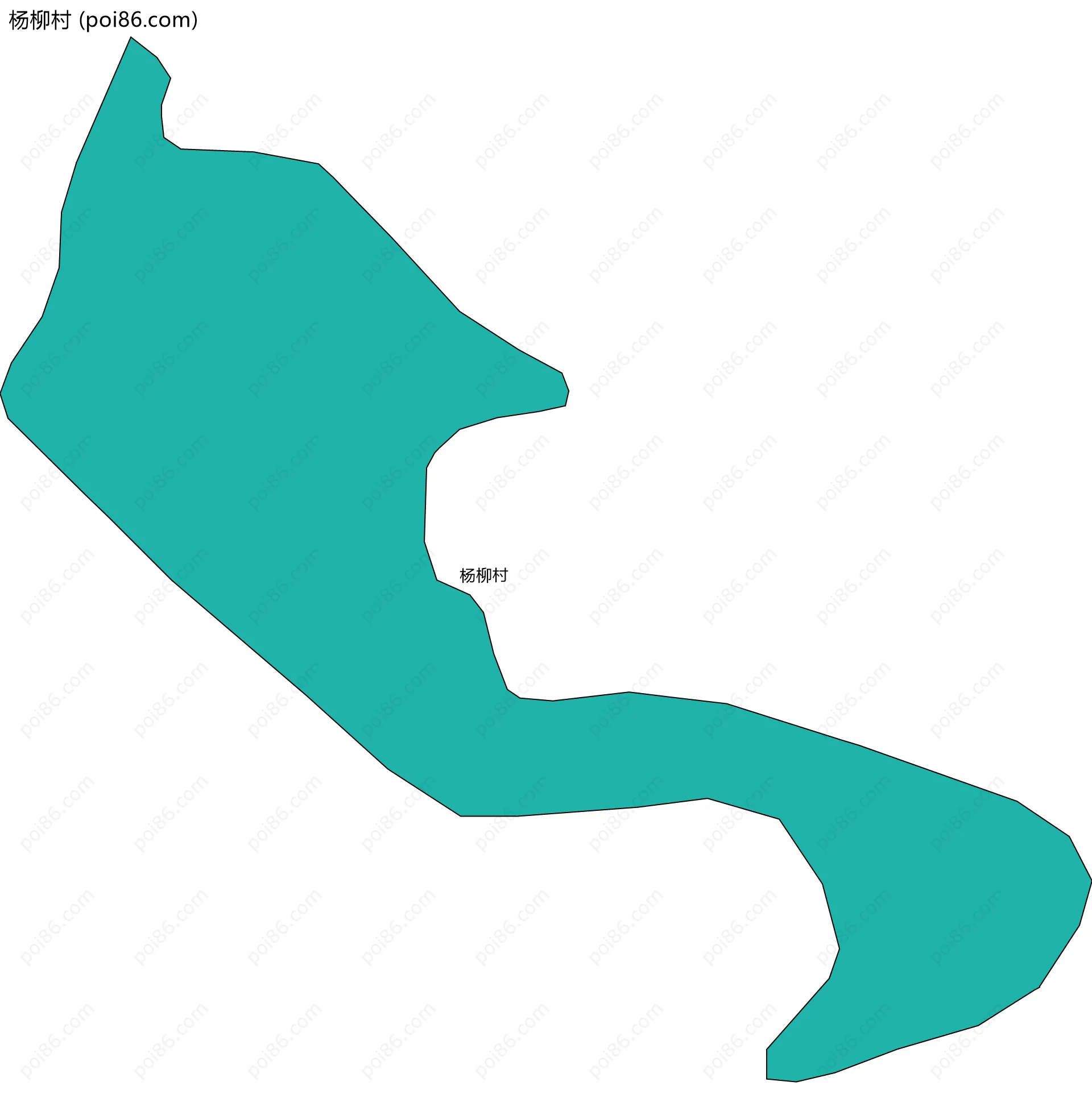 杨柳村边界地图