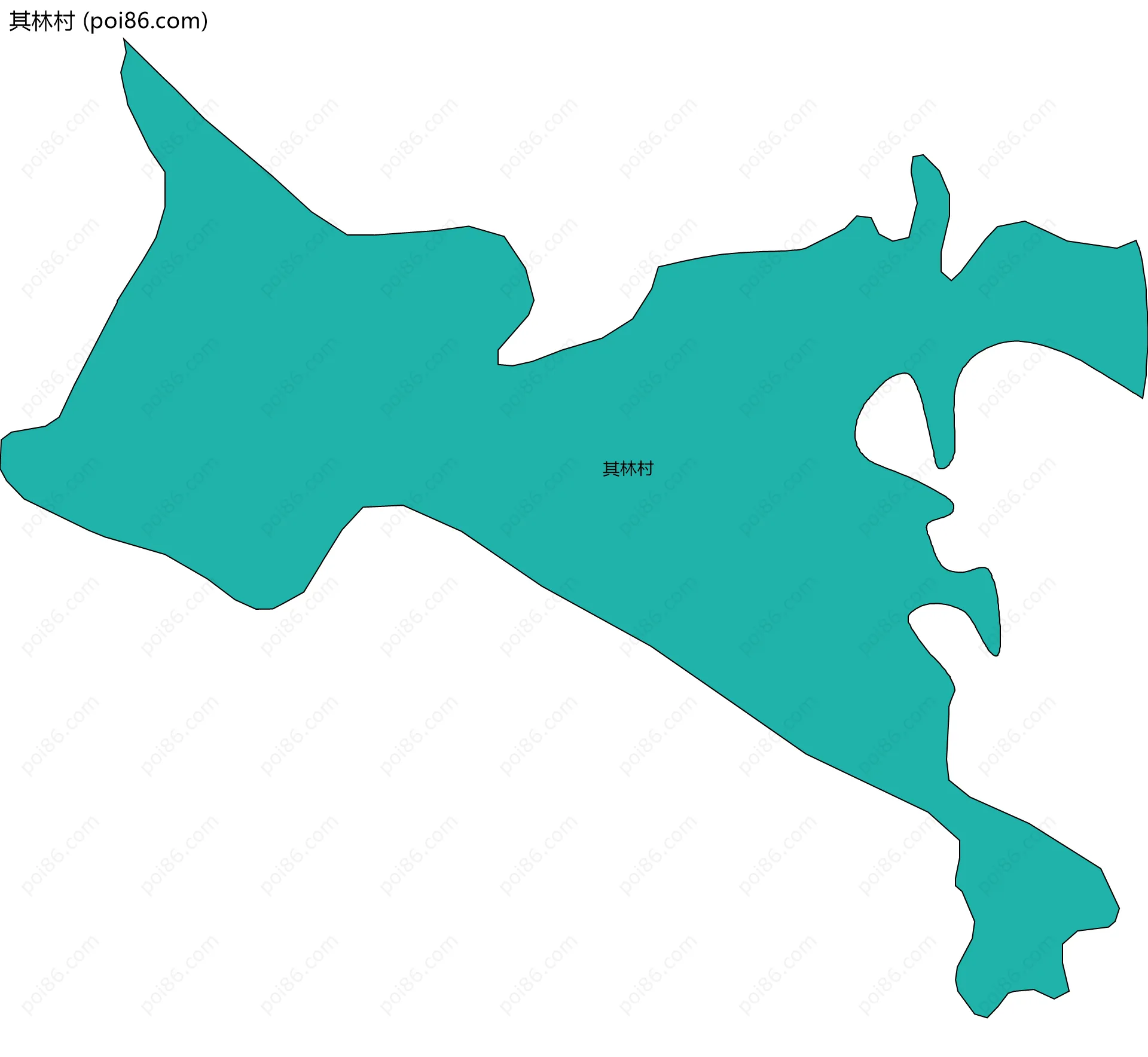 其林村边界地图