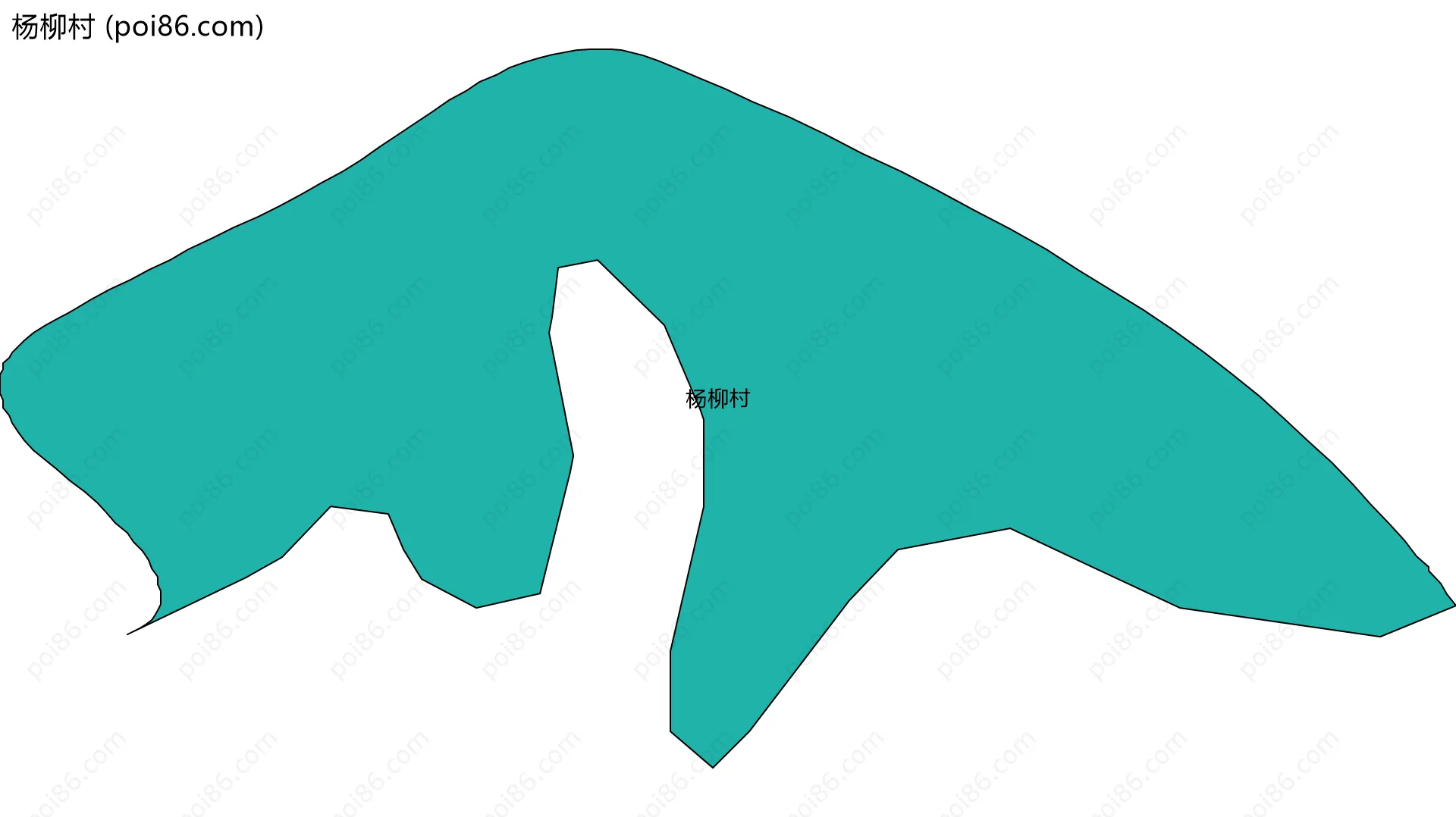 杨柳村边界地图