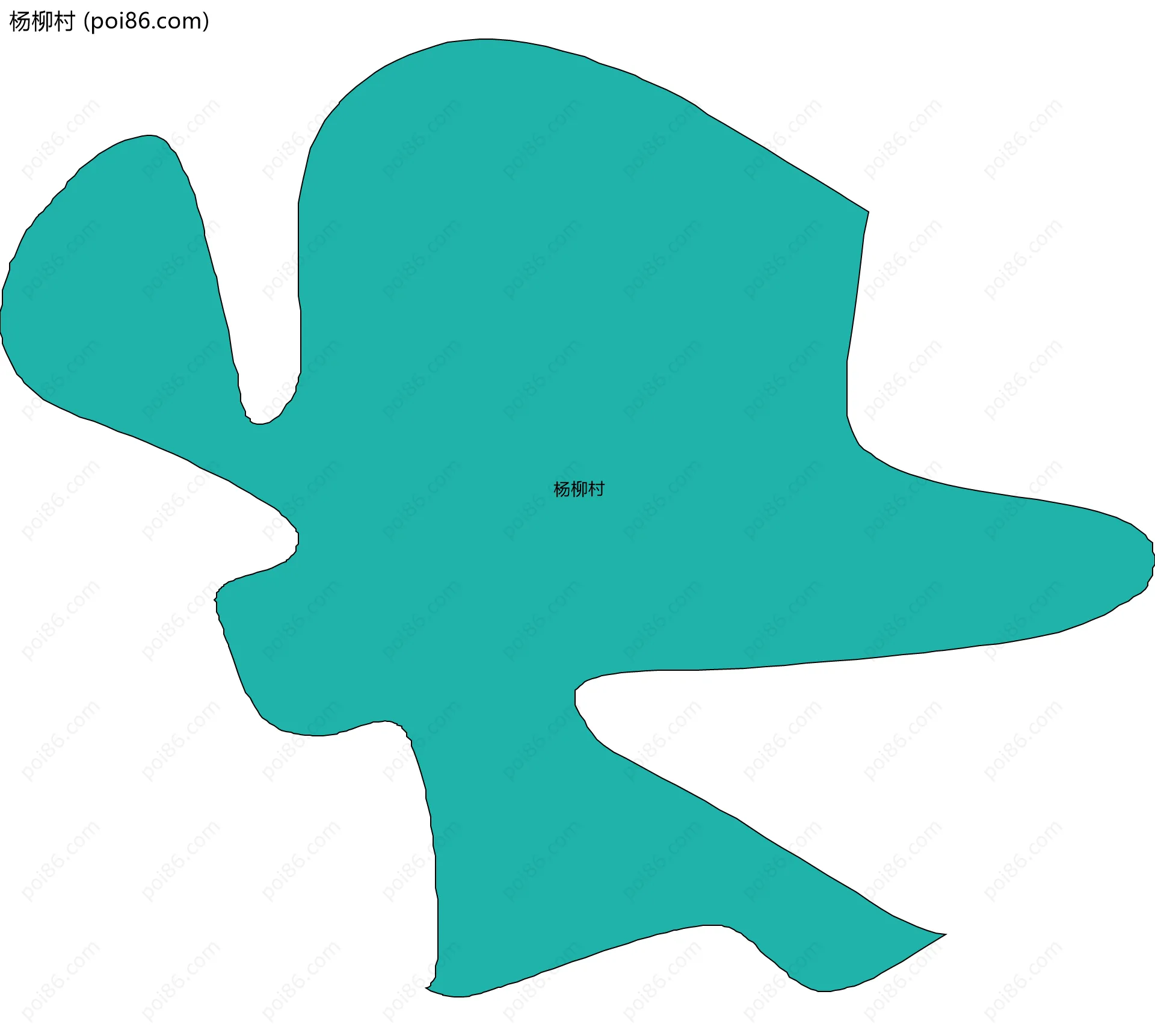 杨柳村边界地图