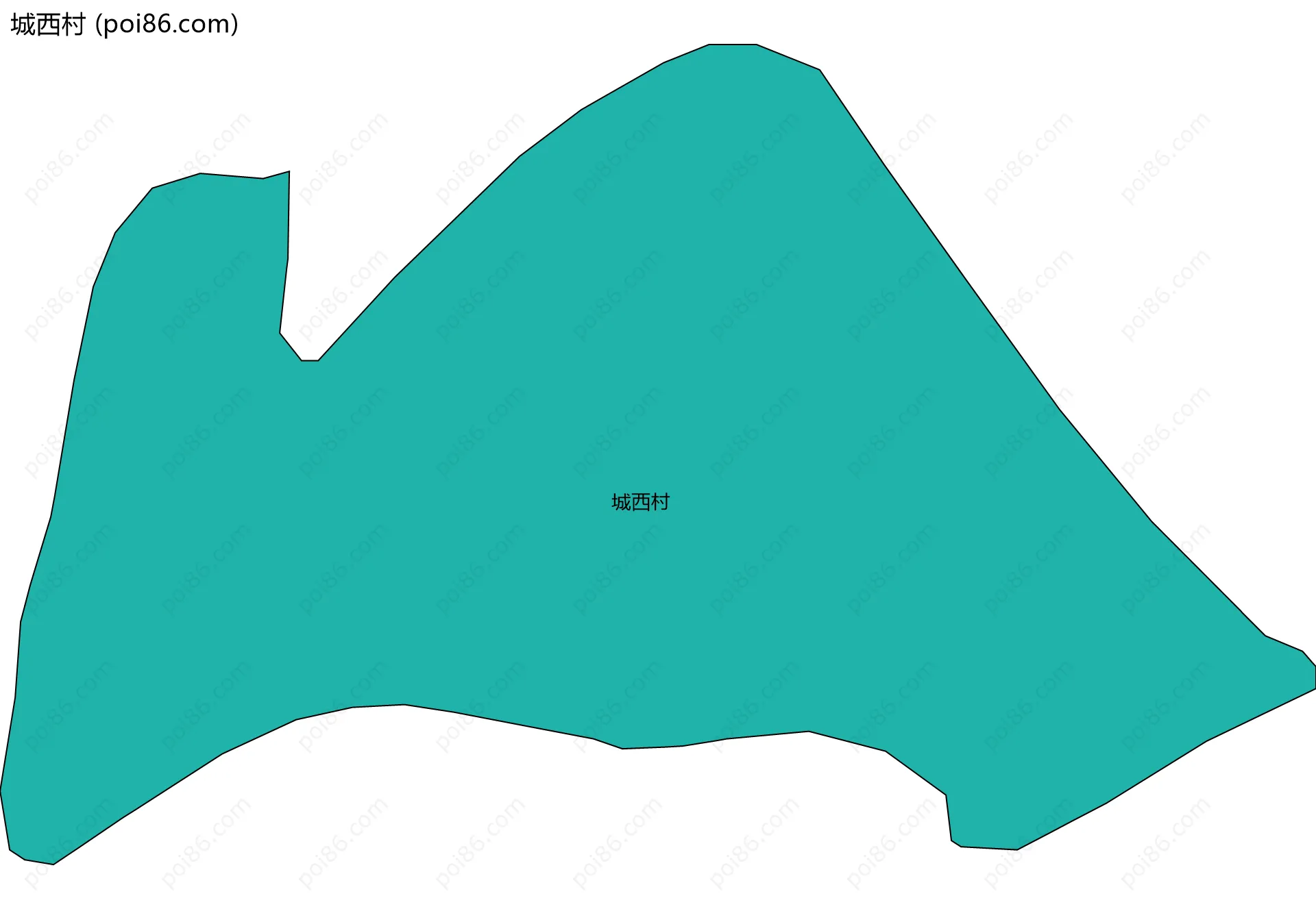 城西村边界地图