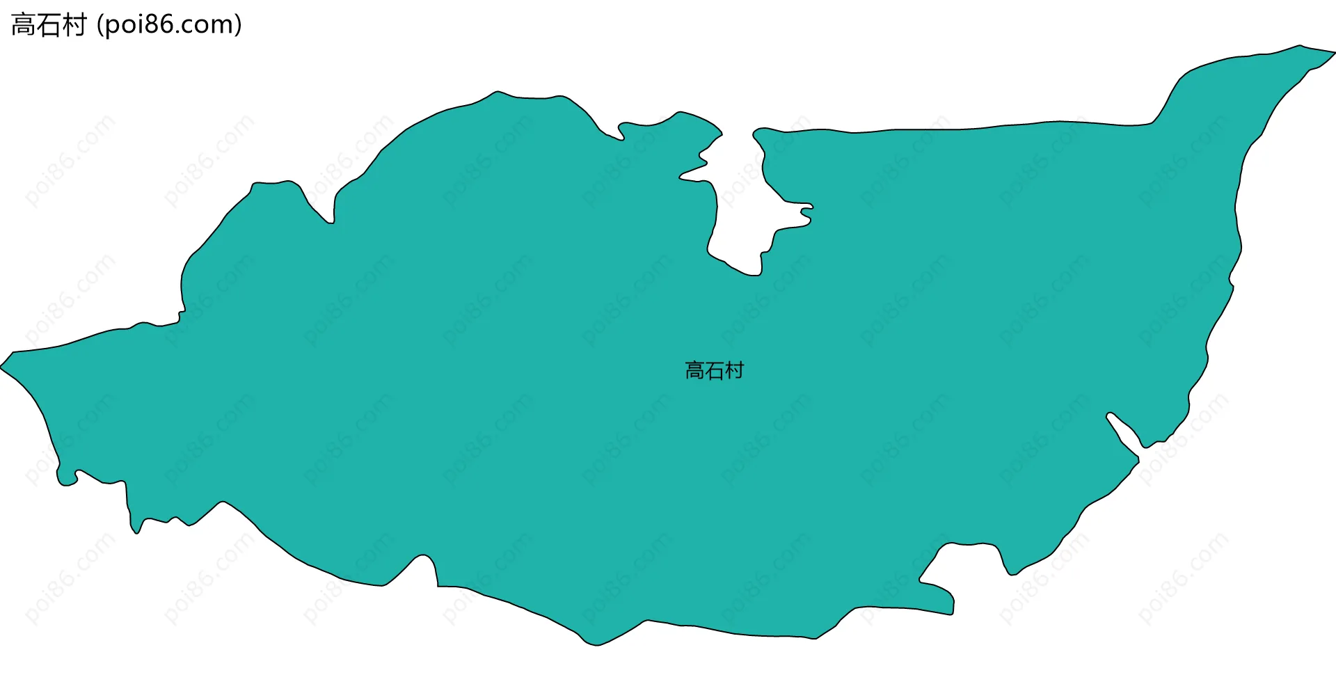 高石村边界地图