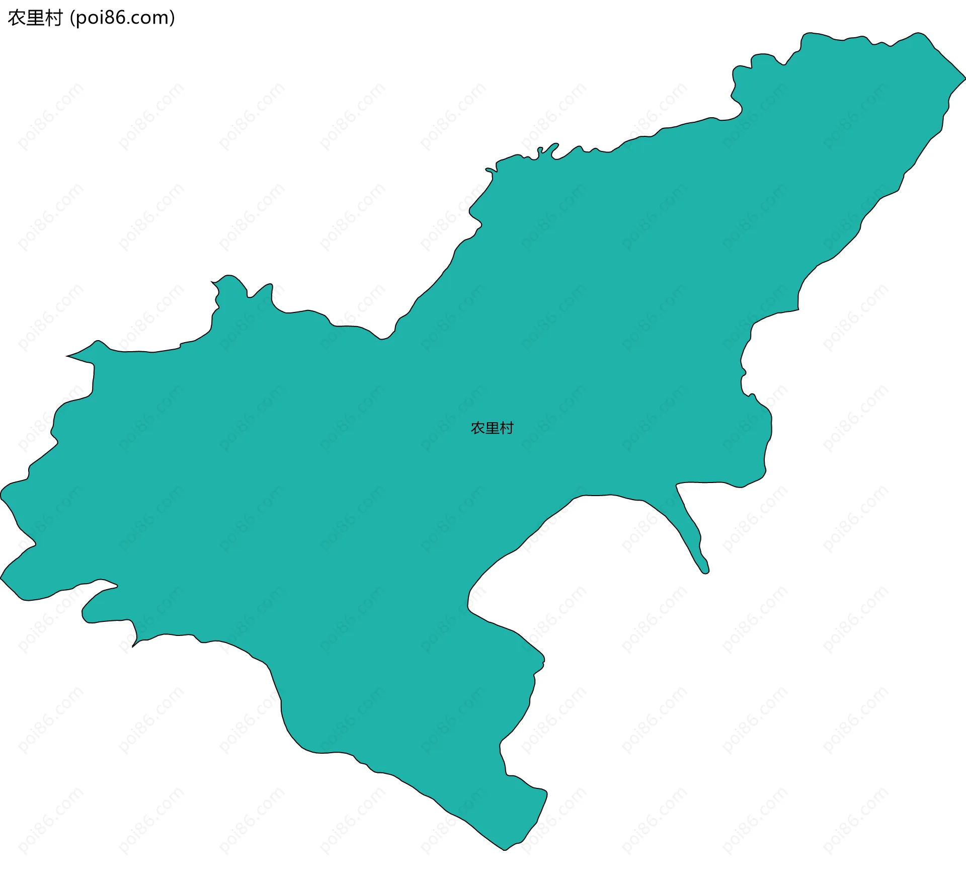 农里村边界地图