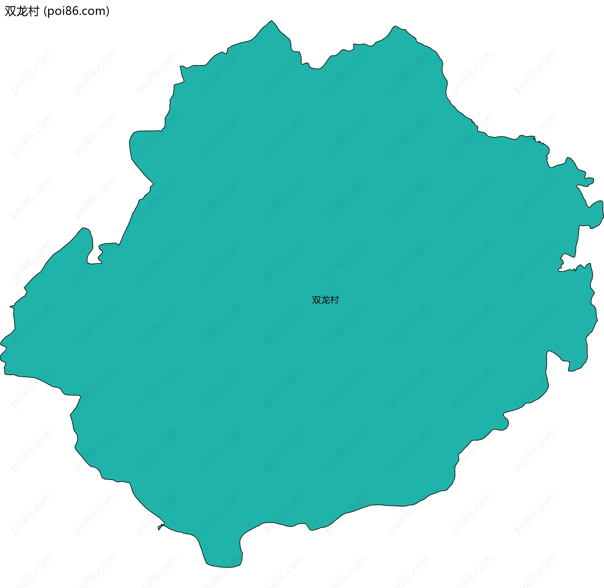 双龙村边界地图