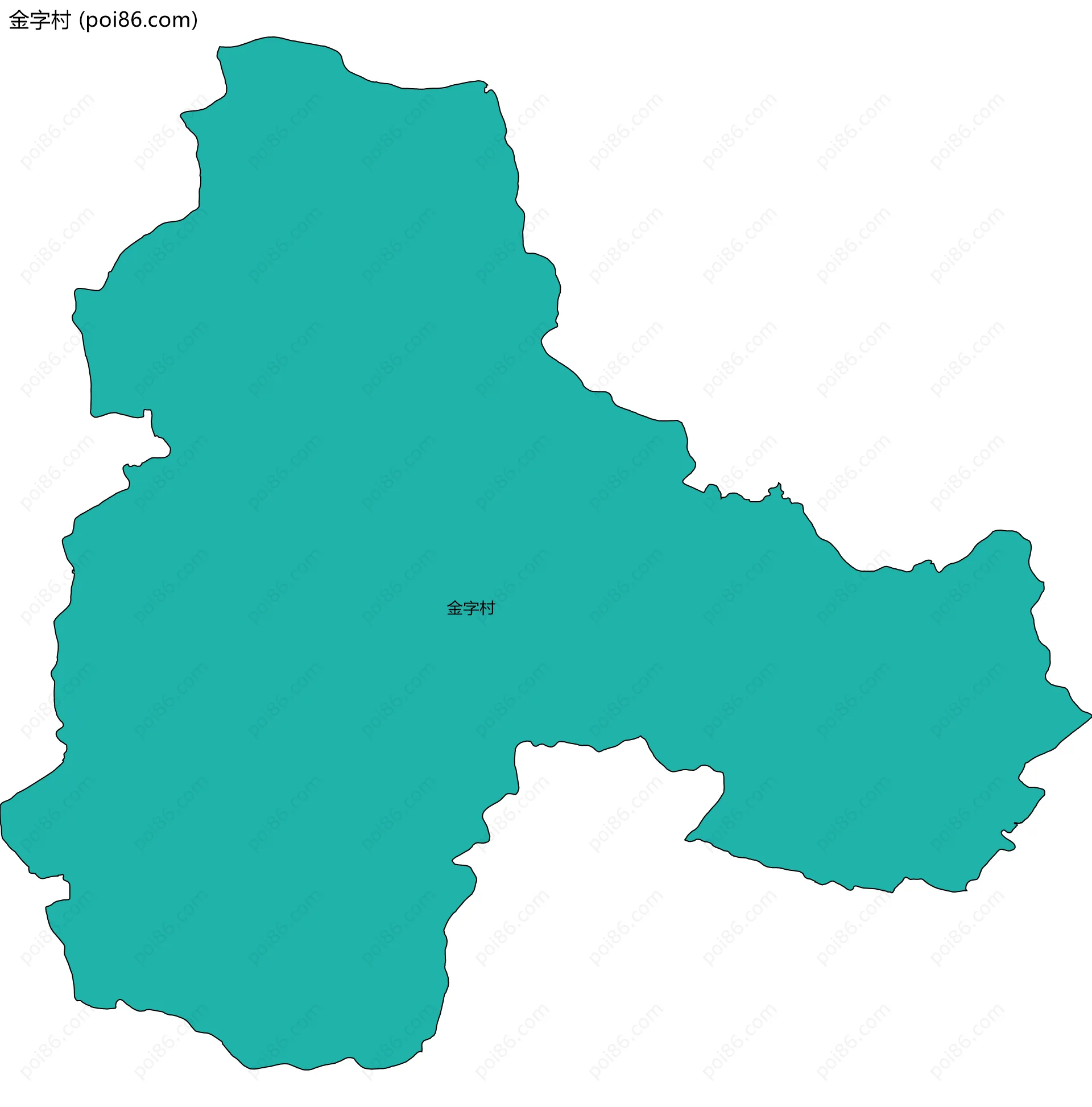 金字村边界地图
