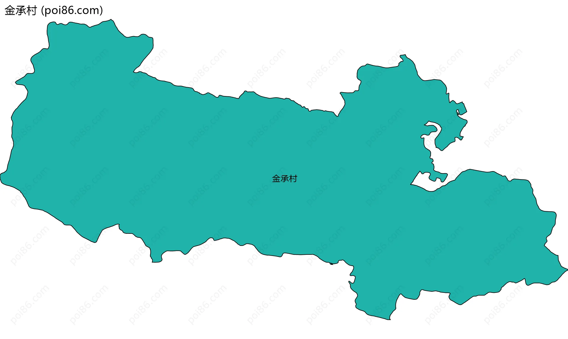 金承村边界地图