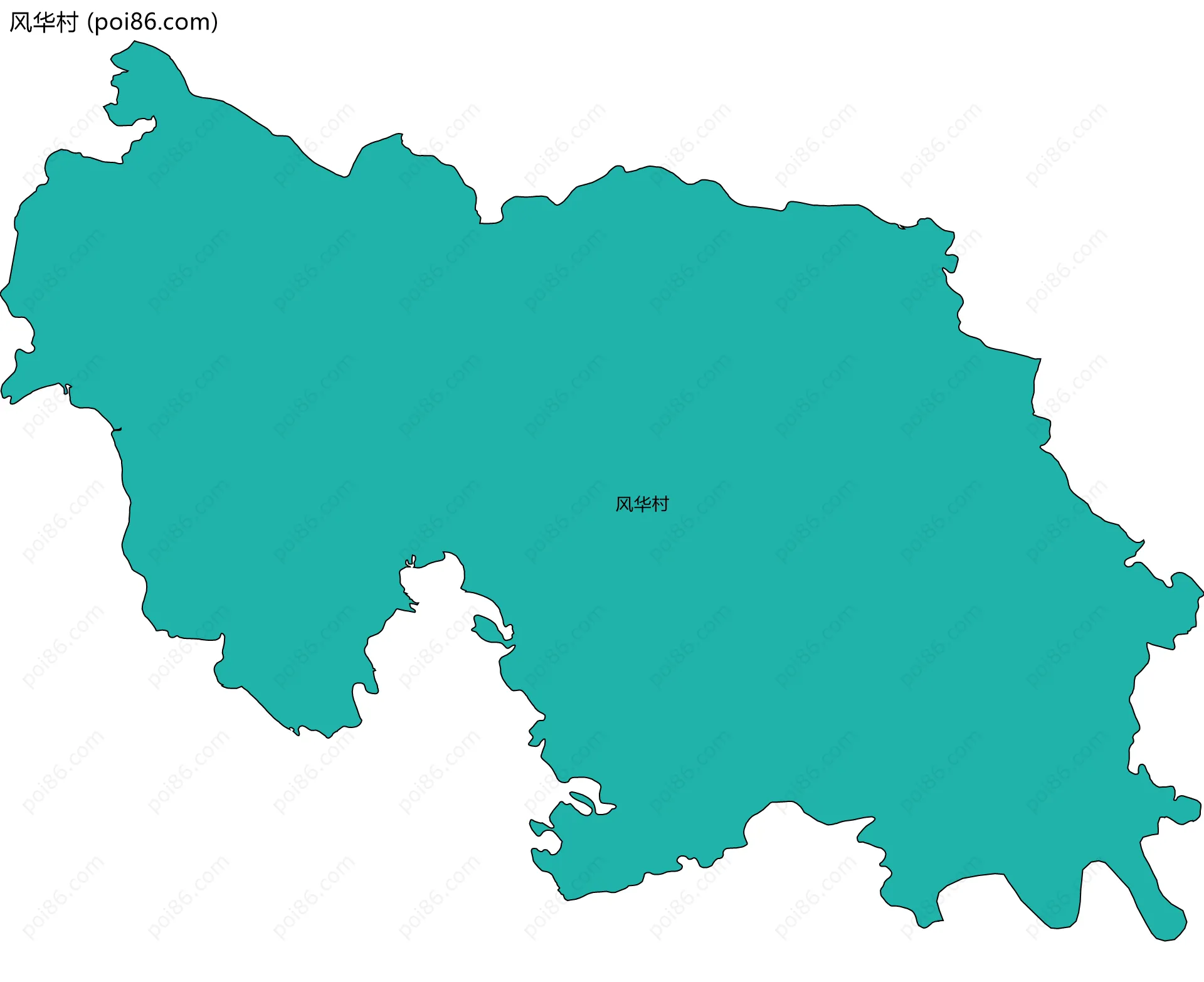风华村边界地图