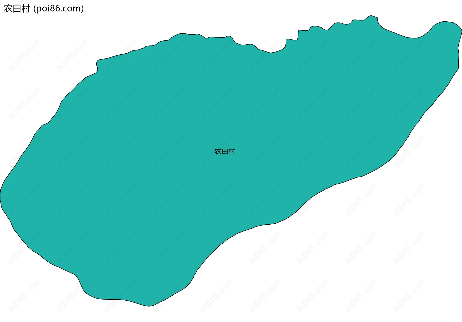 农田村边界地图