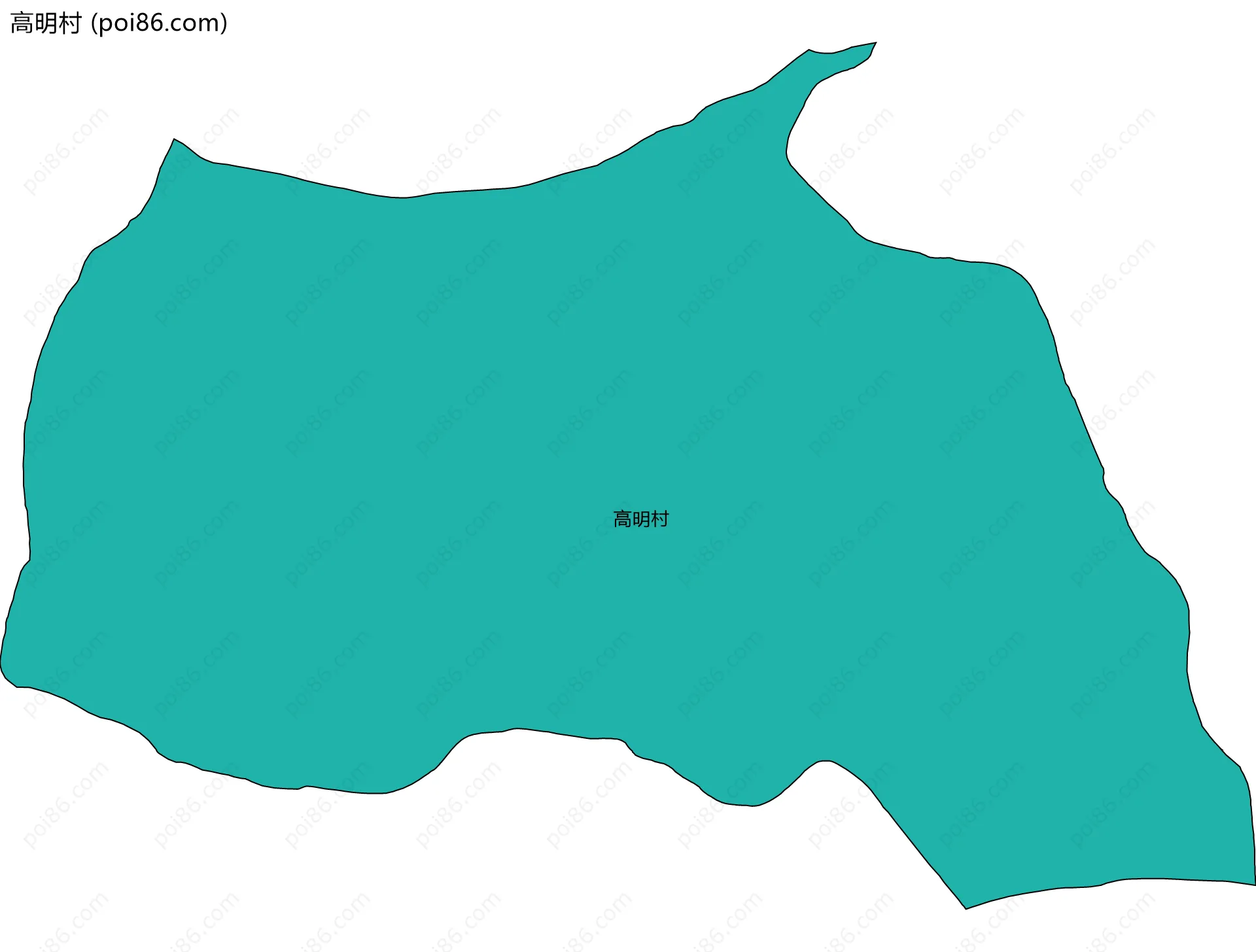 高明村边界地图