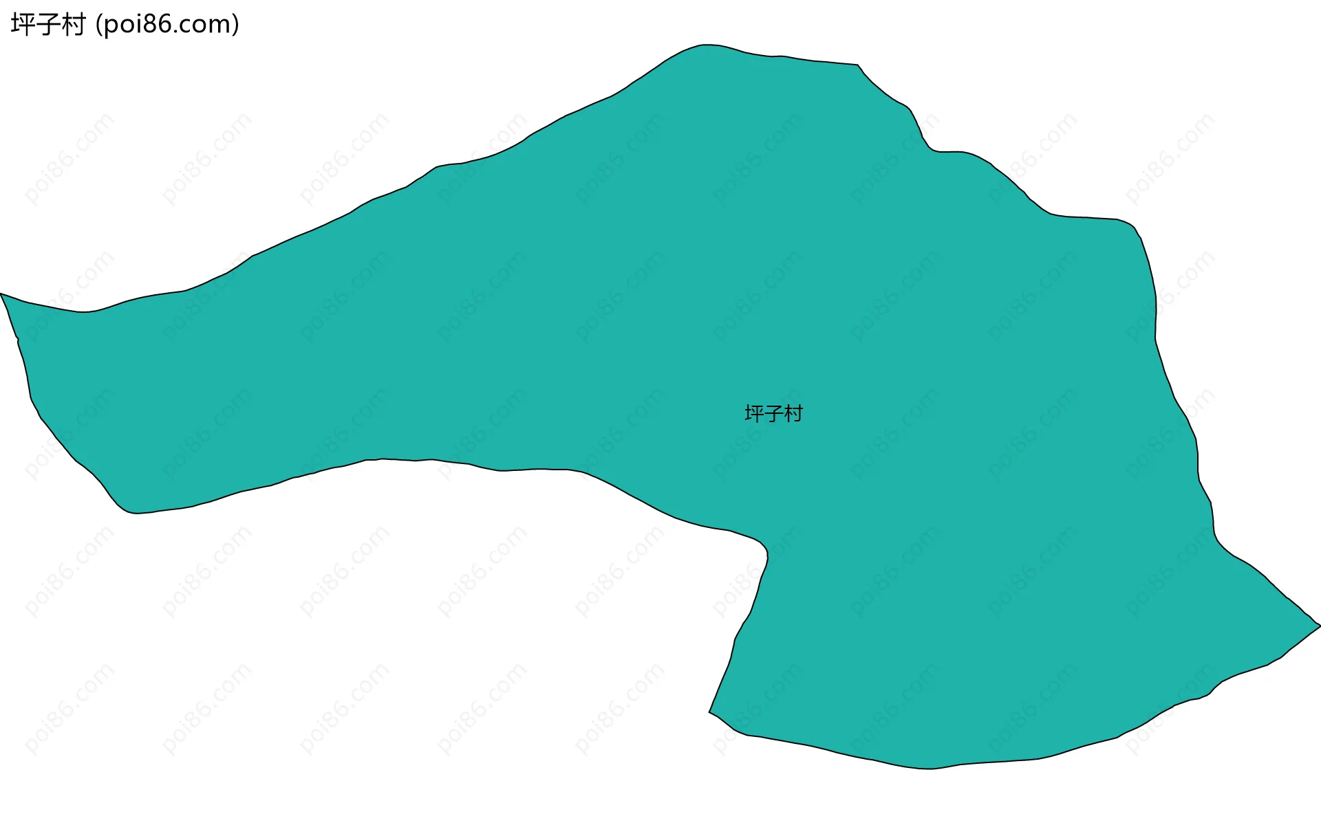 坪子村边界地图