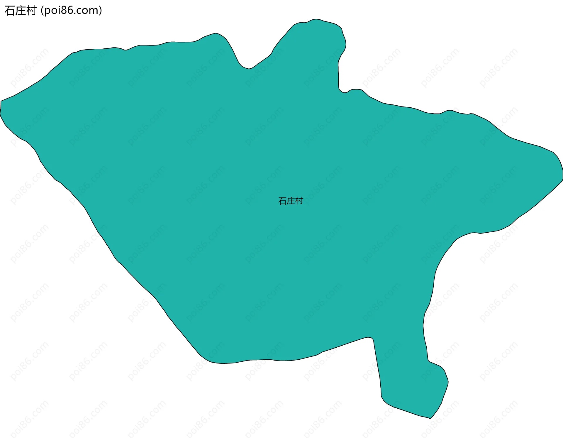 石庄村边界地图