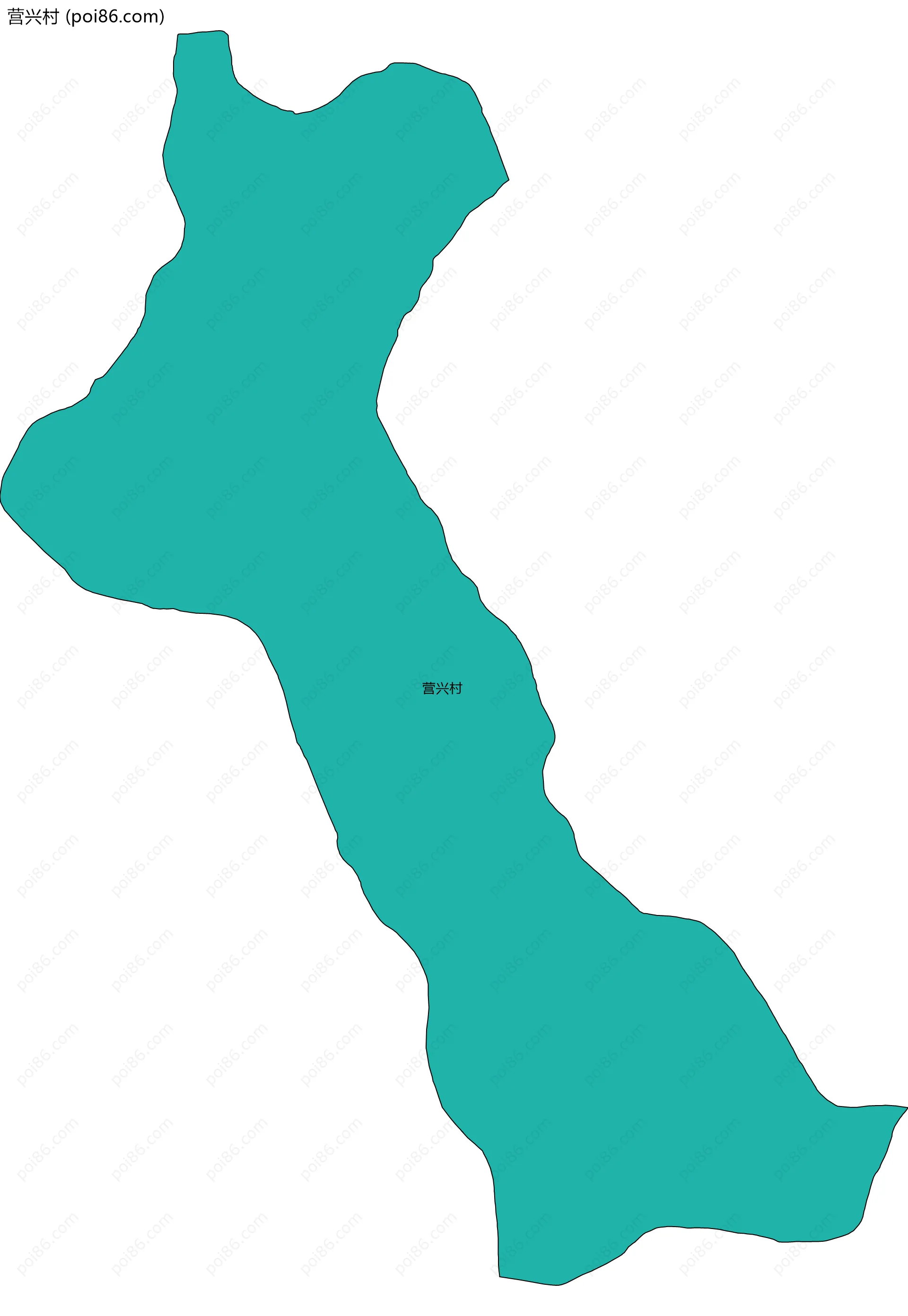 营兴村边界地图