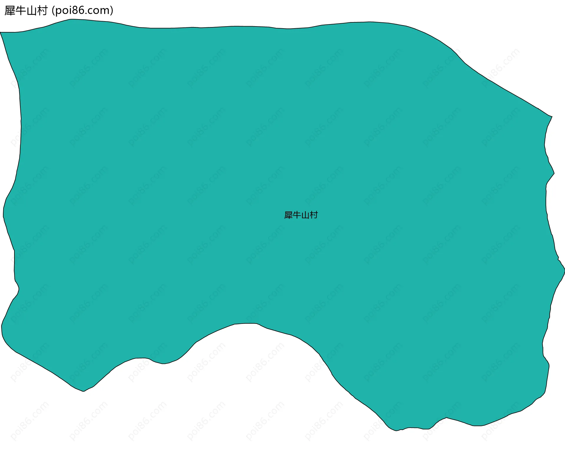 犀牛山村边界地图