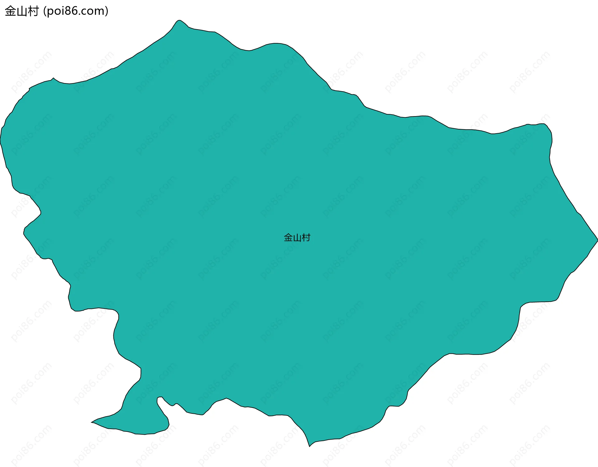 金山村边界地图