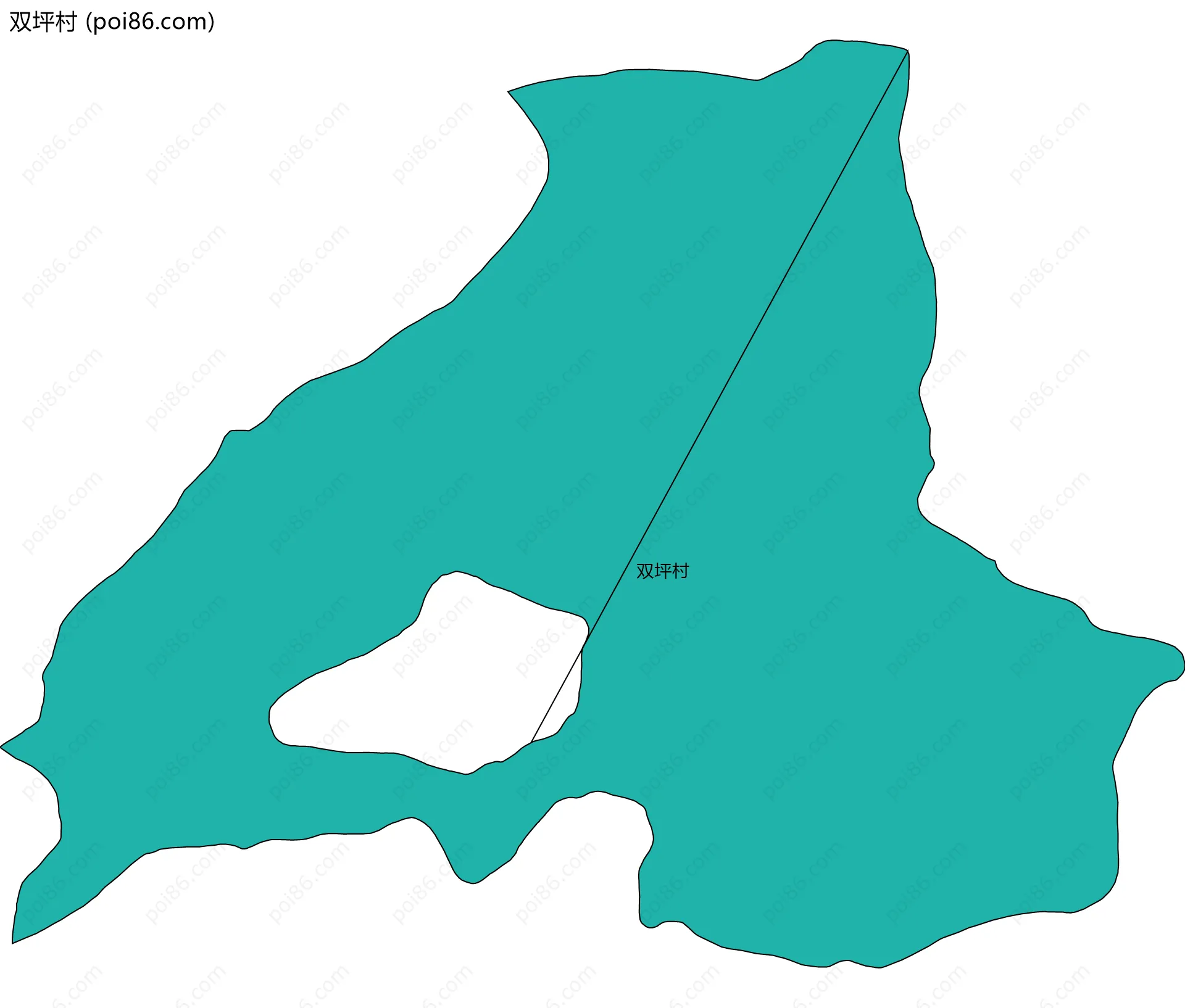 双坪村边界地图