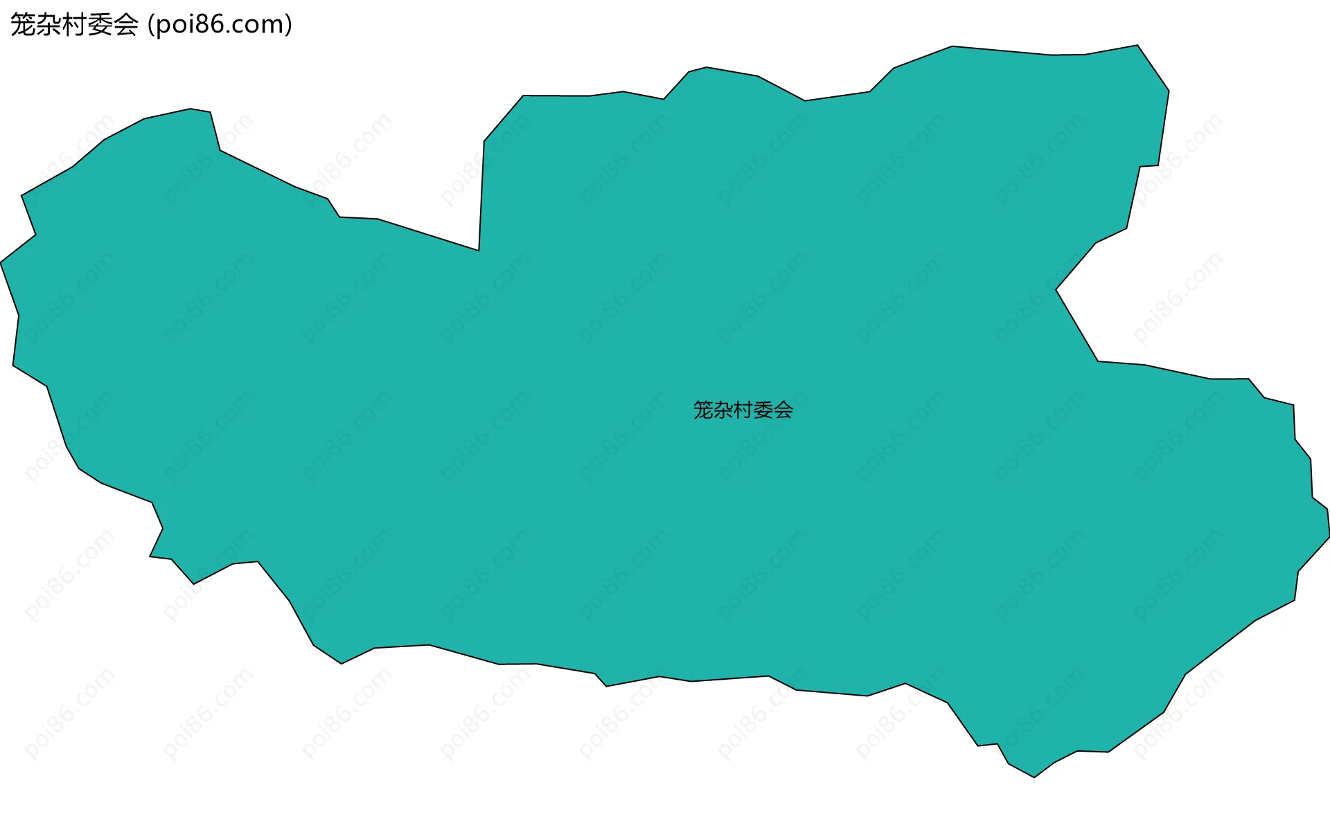 笼杂村委会边界地图
