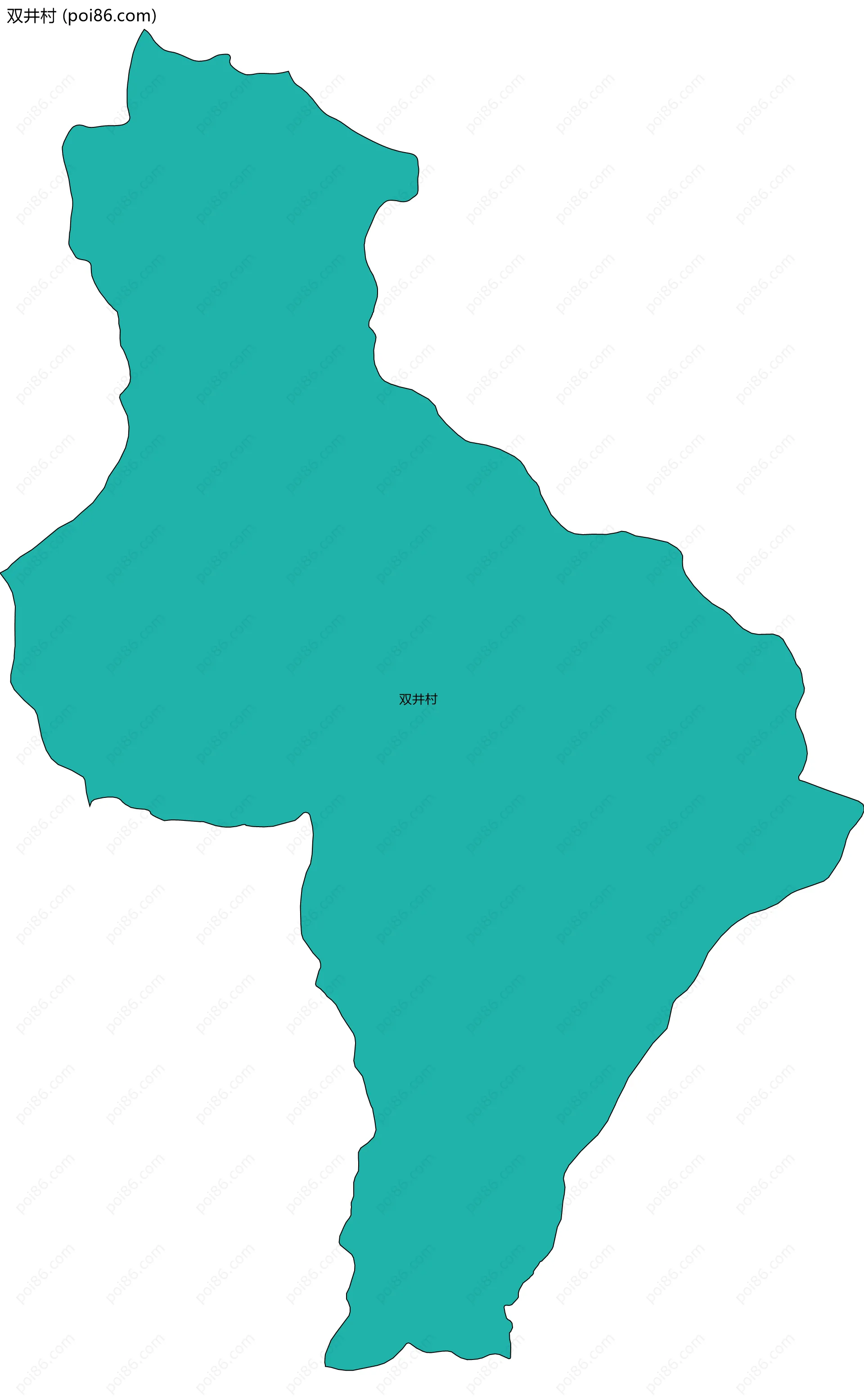 双井村边界地图
