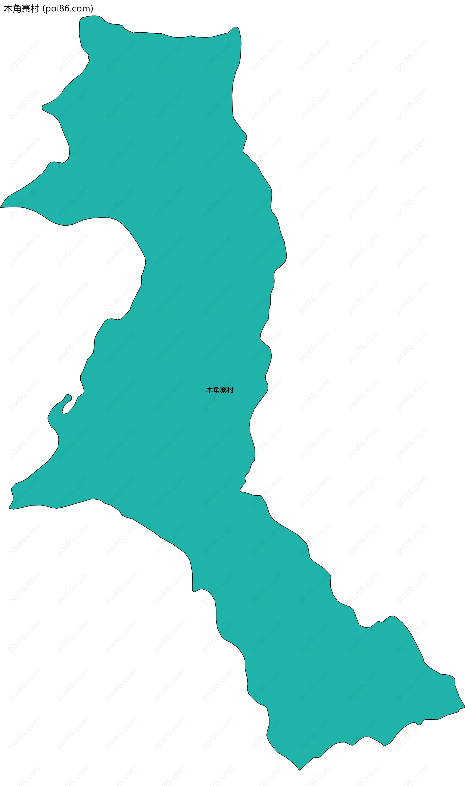 木角寨村边界地图