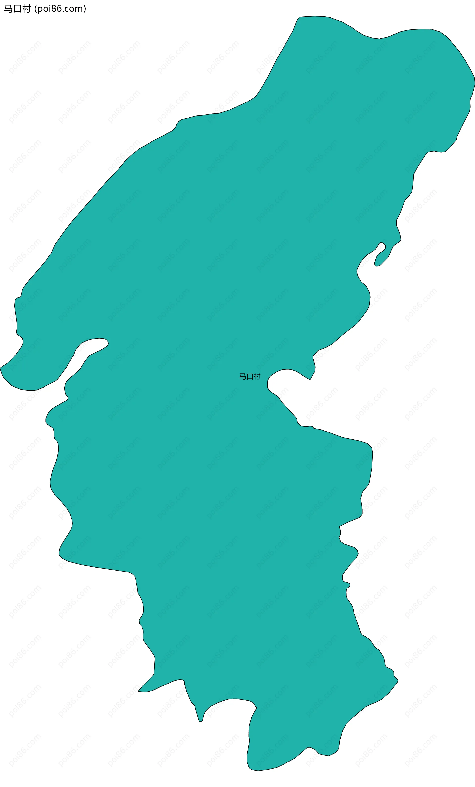 马口村边界地图