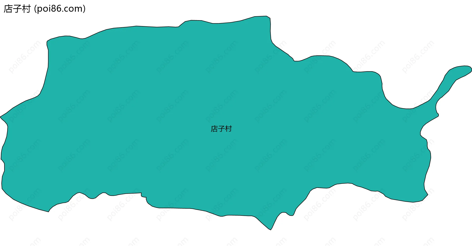 店子村边界地图