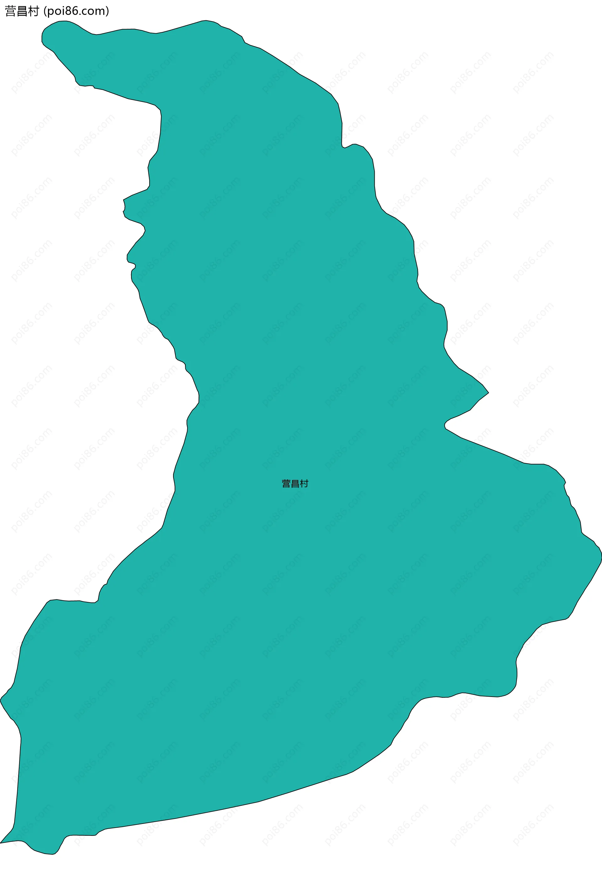 营昌村边界地图