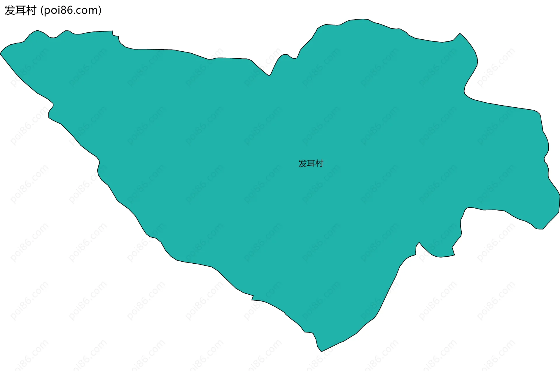 发耳村边界地图