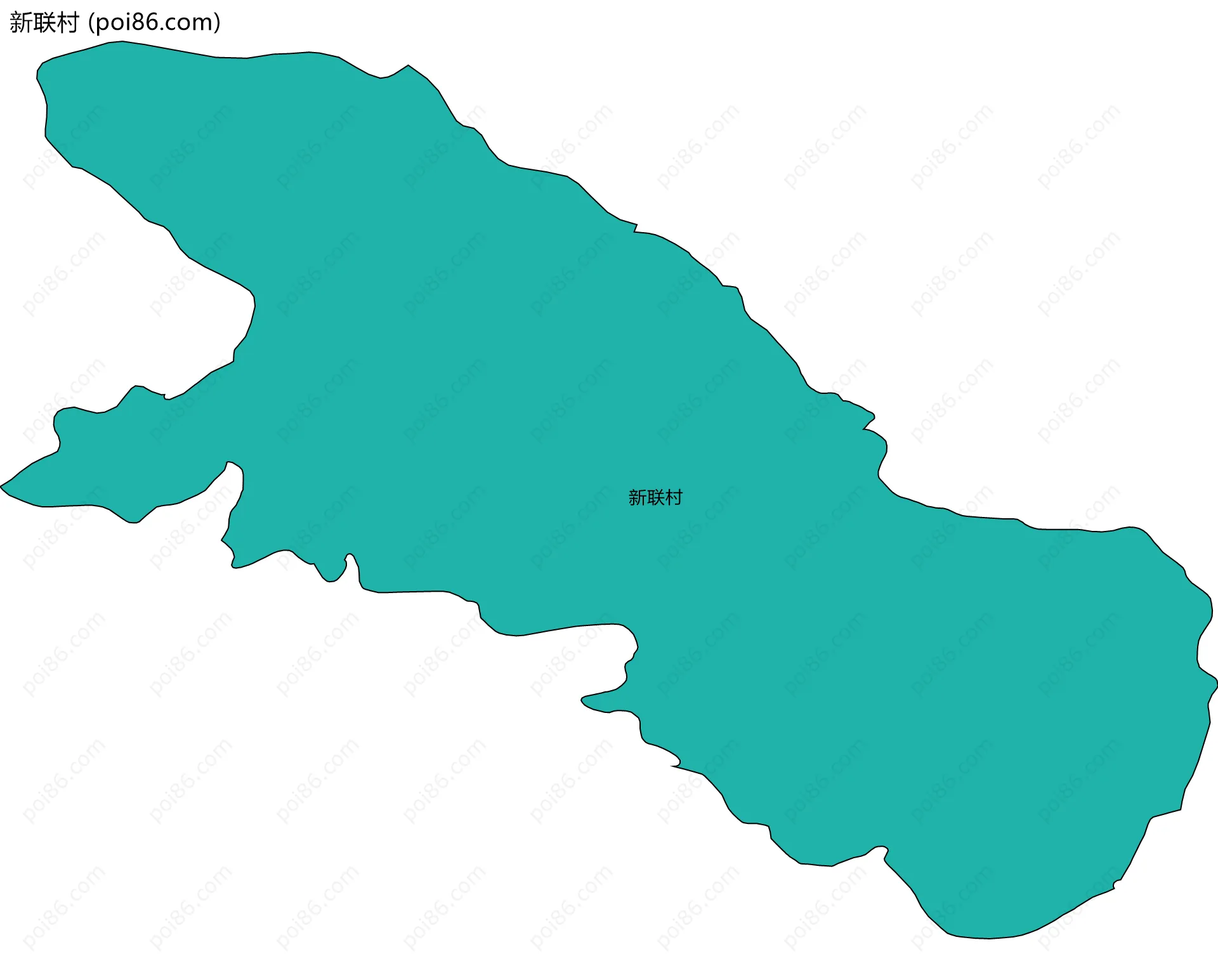 新联村边界地图
