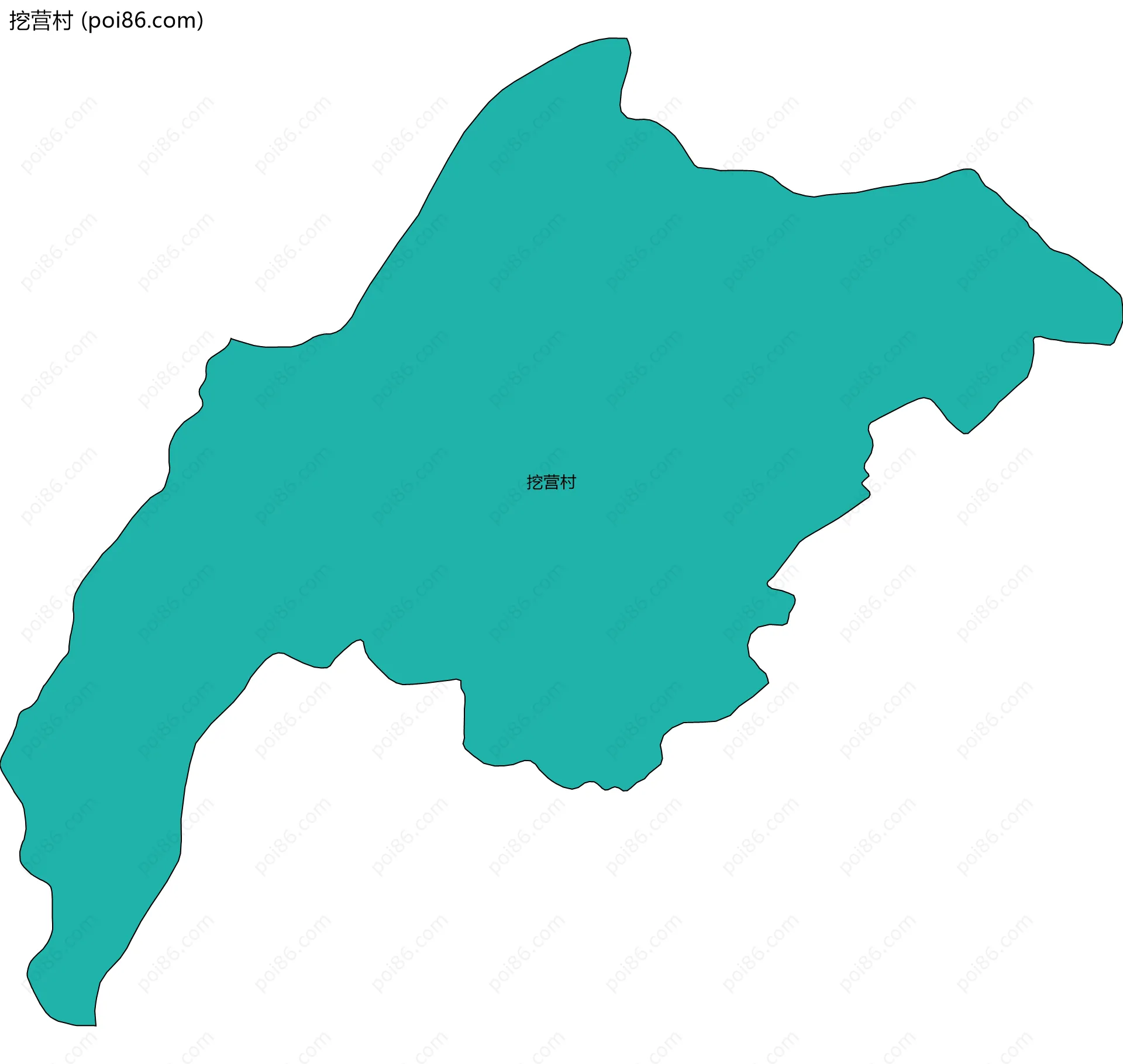 挖营村边界地图