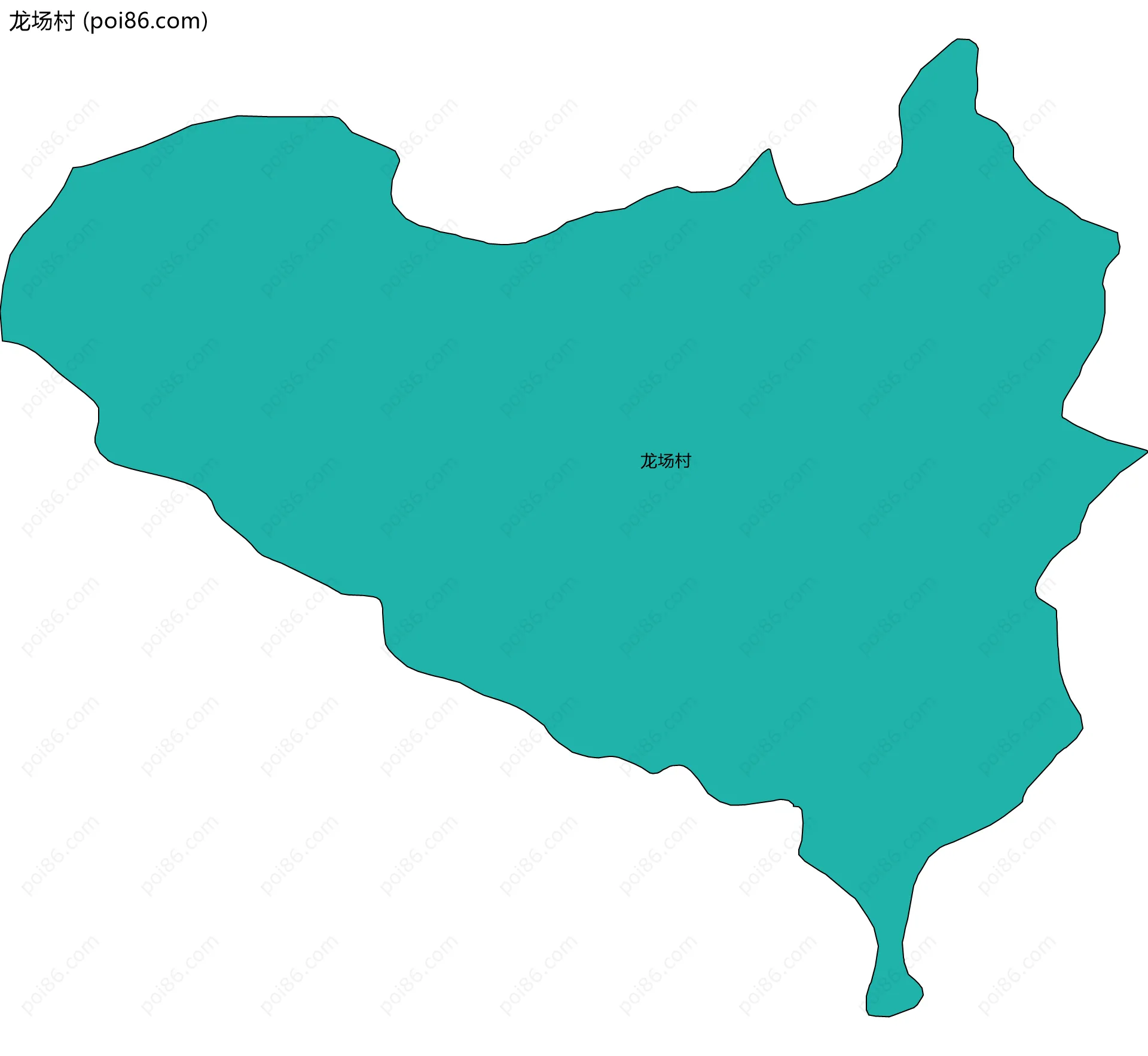 龙场村边界地图