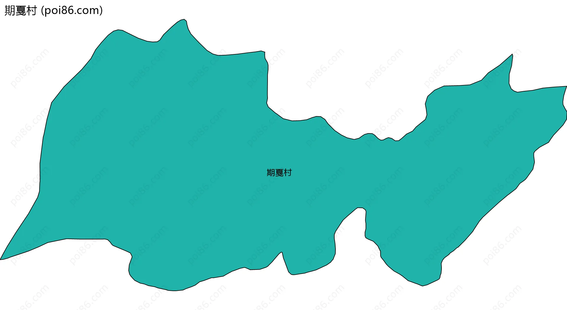 期戛村边界地图