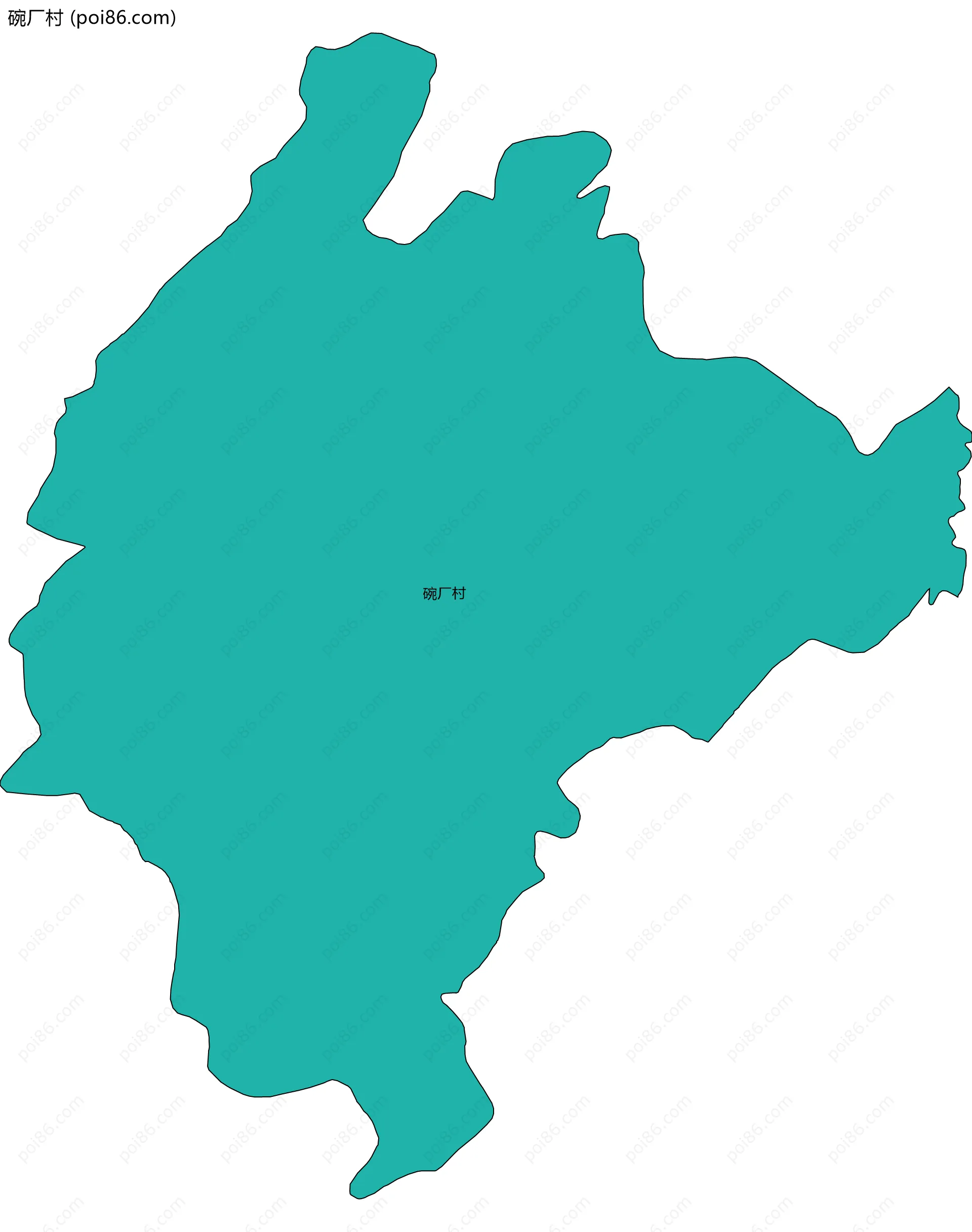 碗厂村边界地图