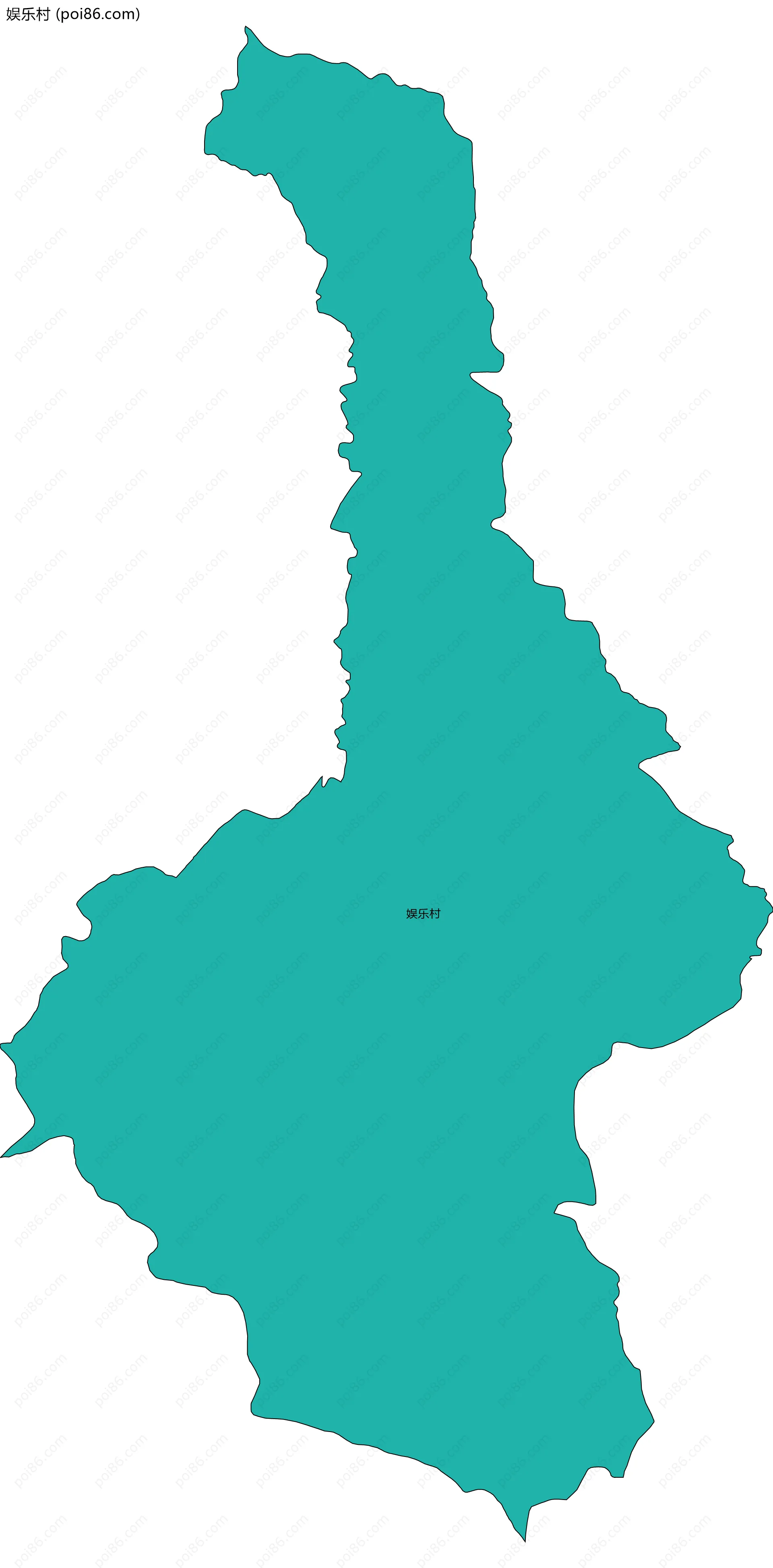 娱乐村边界地图