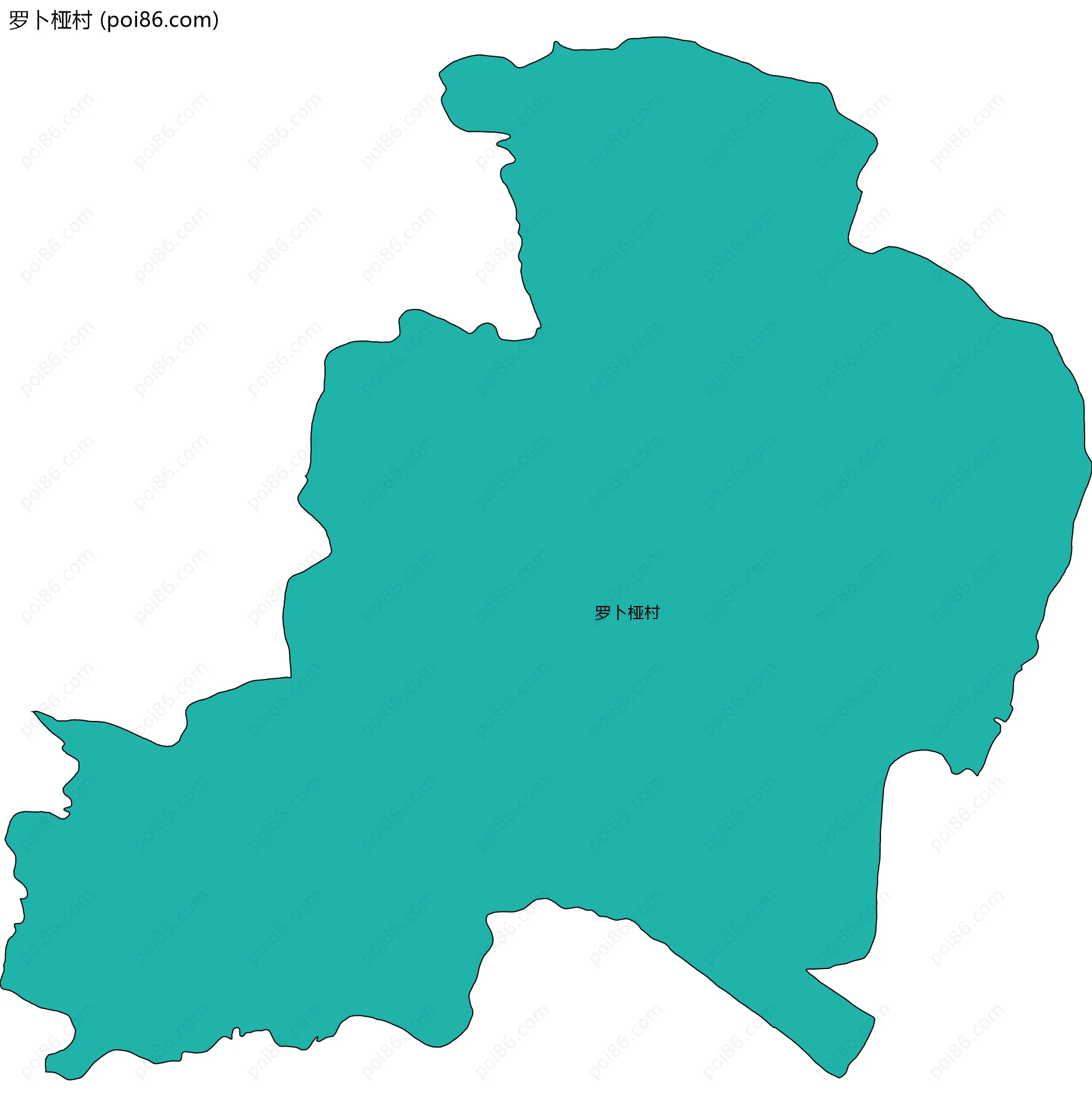 罗卜桠村边界地图