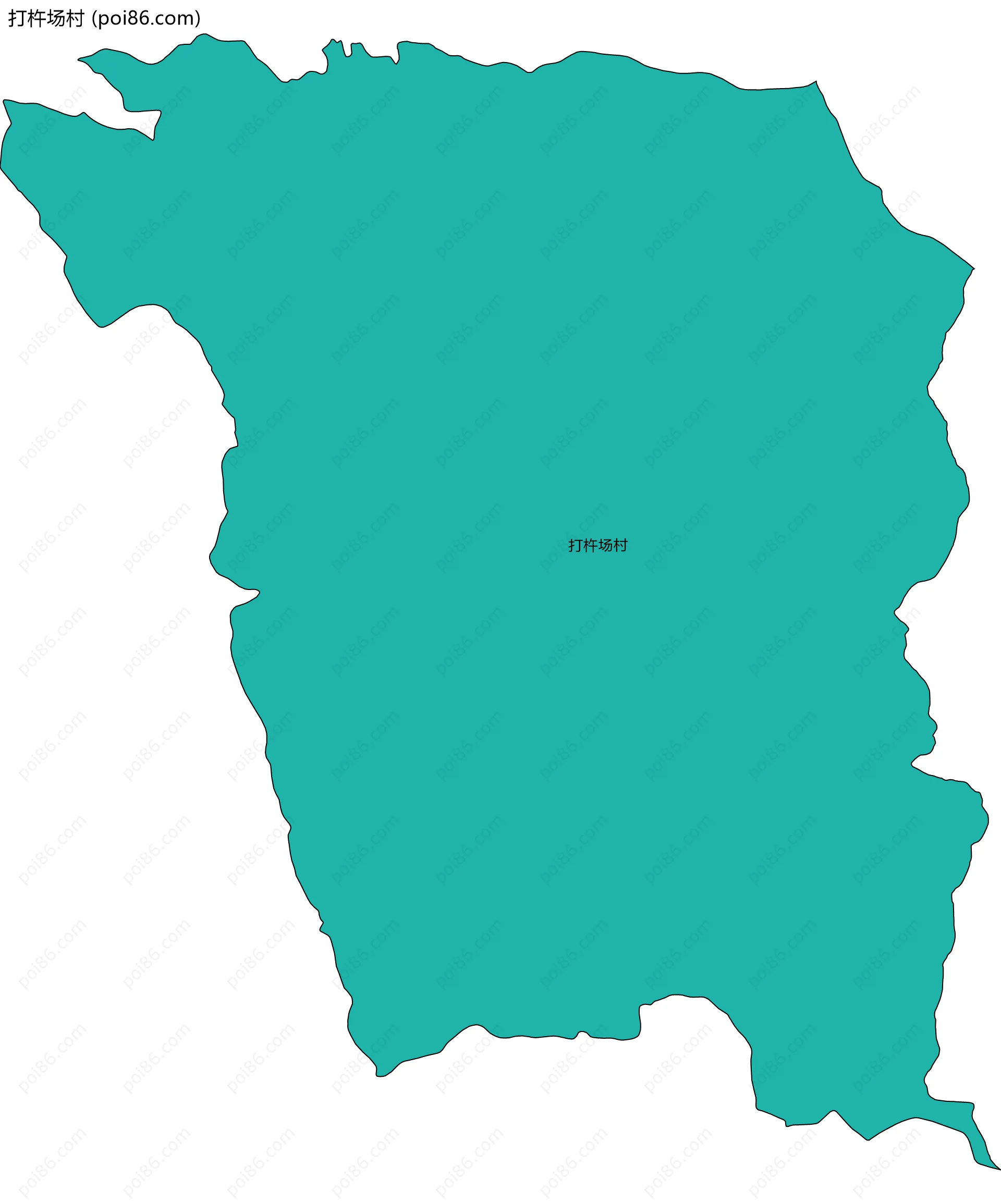 打杵场村边界地图