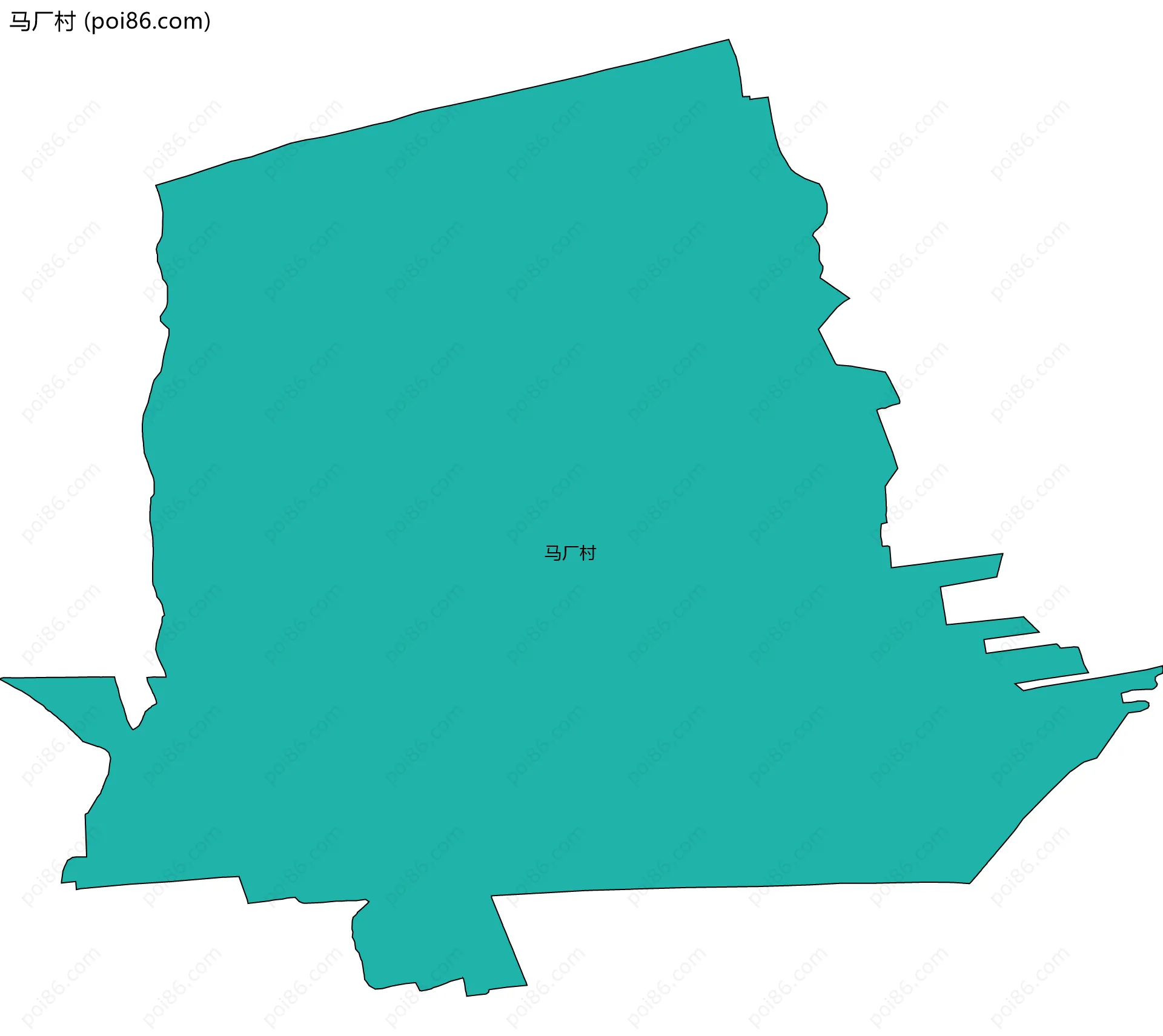 马厂村边界地图